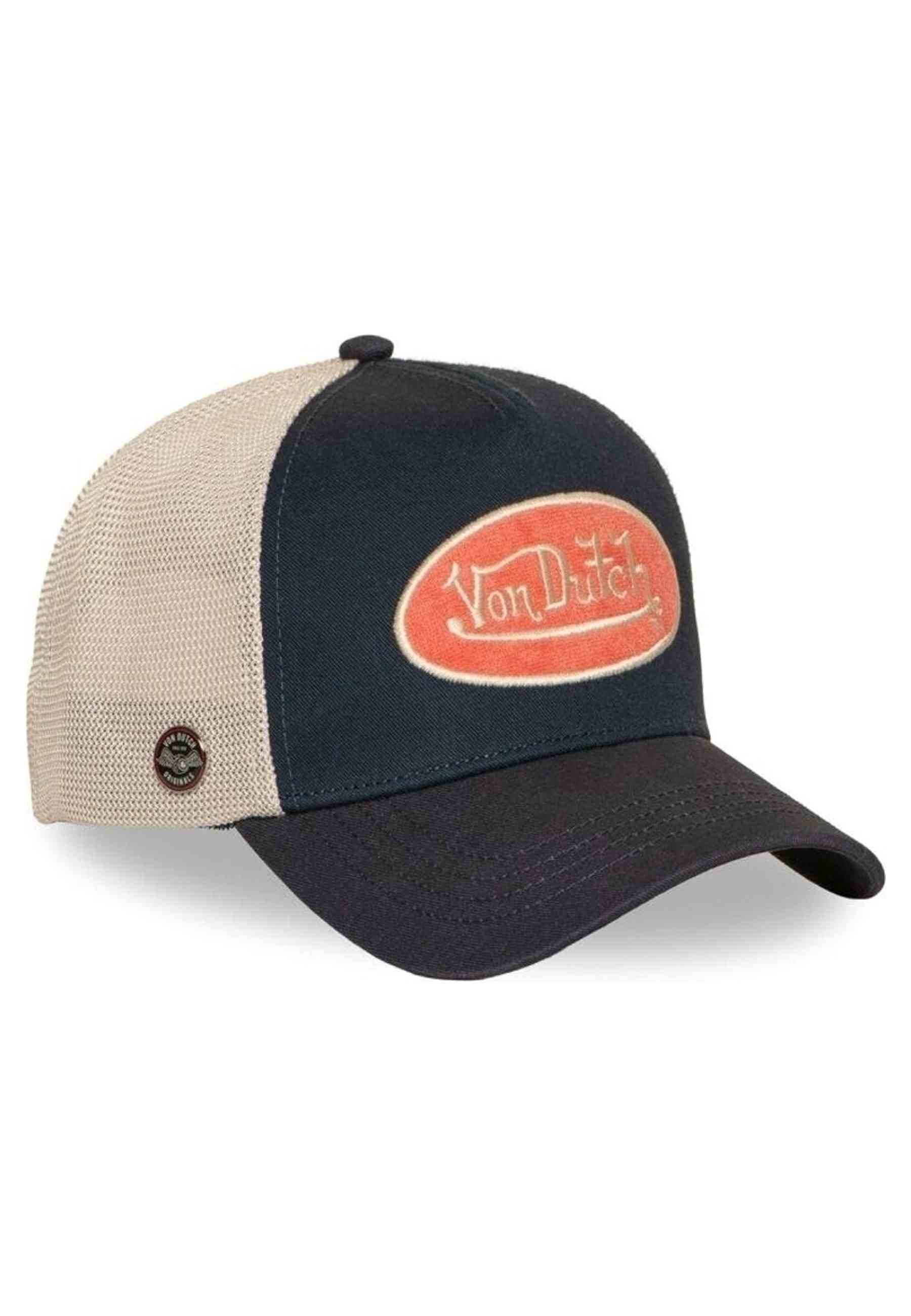 GORRA VON DUTCH MARINO TERRY PATCH ORANGE BLUE TRUCKER CAP