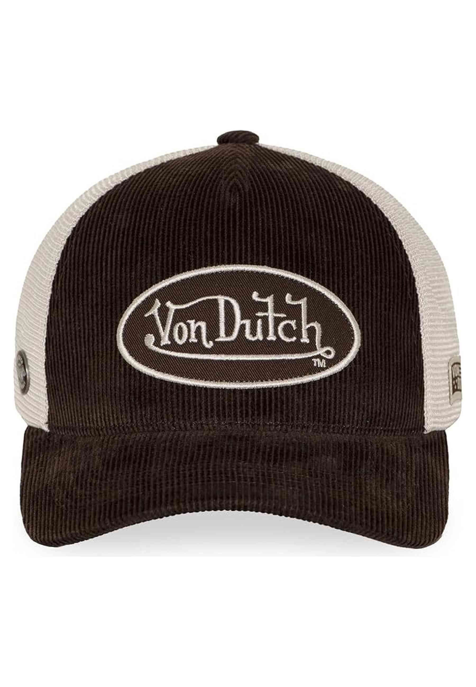 GORRA VON DUTCH MARRON CORDUROY TRUCKER CAP