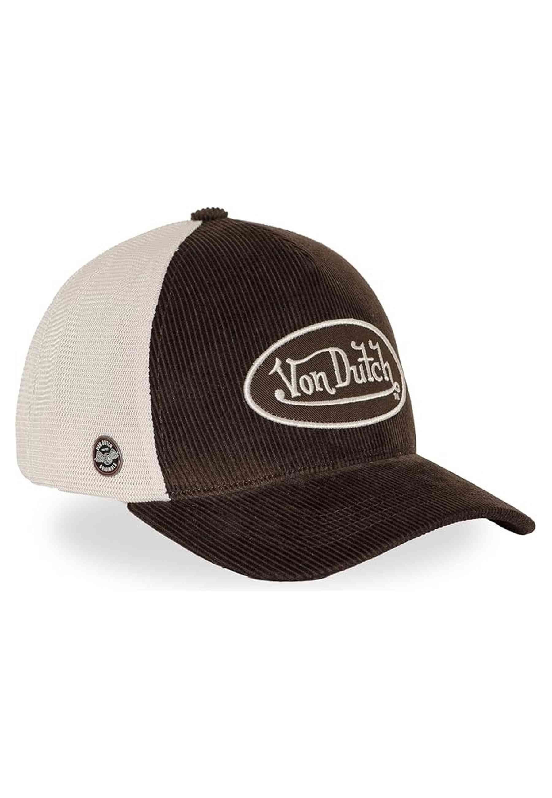 GORRA VON DUTCH MARRON CORDUROY TRUCKER CAP