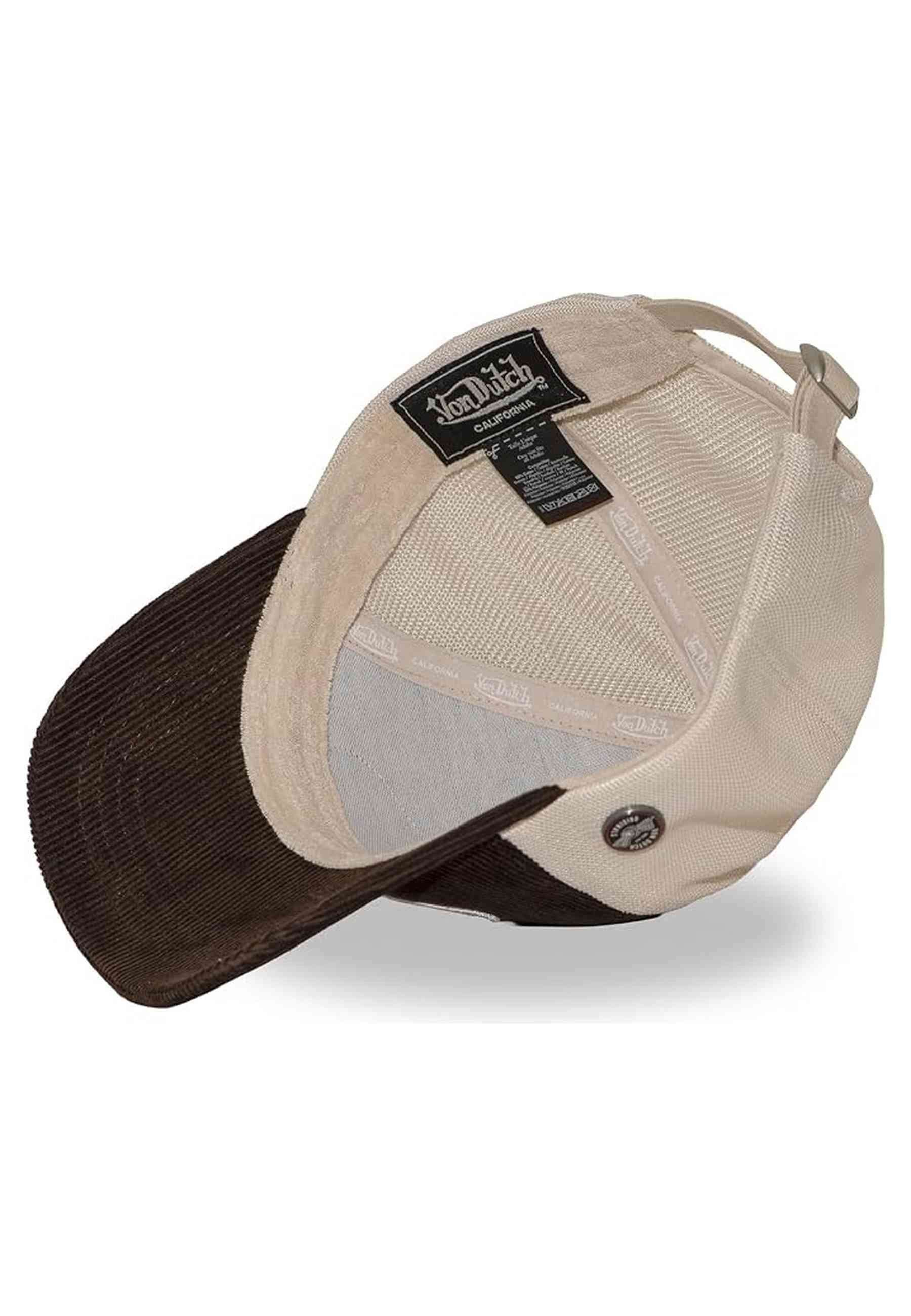 GORRA VON DUTCH MARRON CORDUROY TRUCKER CAP