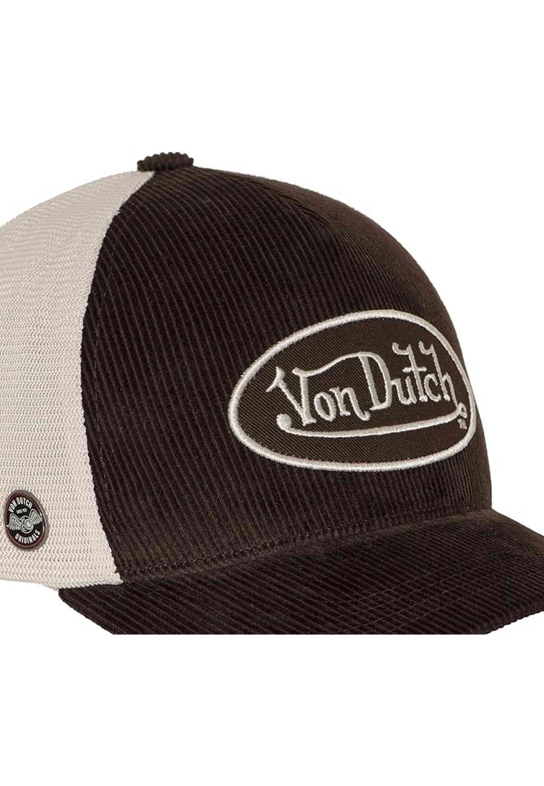 GORRA VON DUTCH MARRON CORDUROY TRUCKER CAP