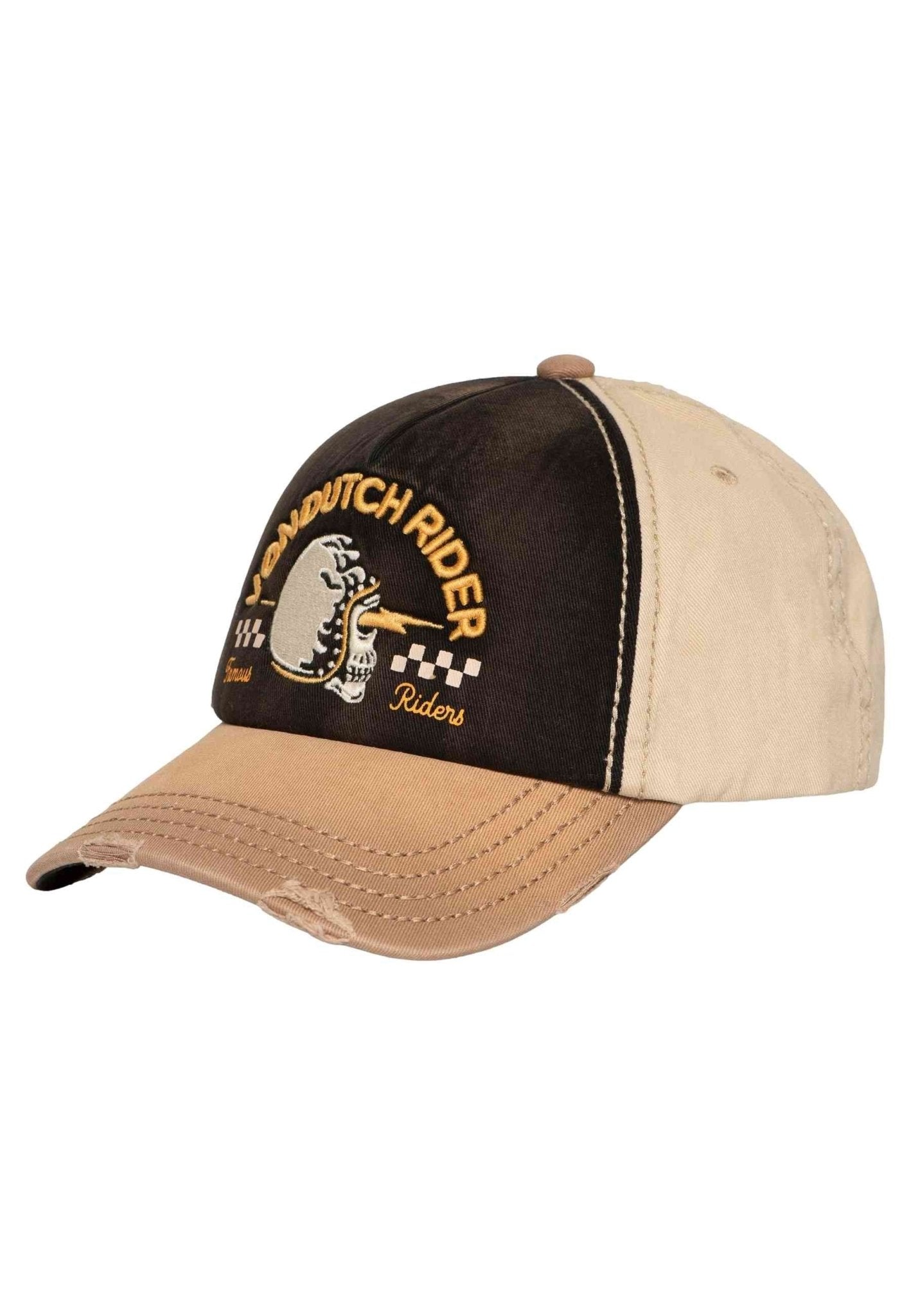 GORRA VON DUTCH MARRON XAVIER06 SUEDE CAP - AREA ZERO