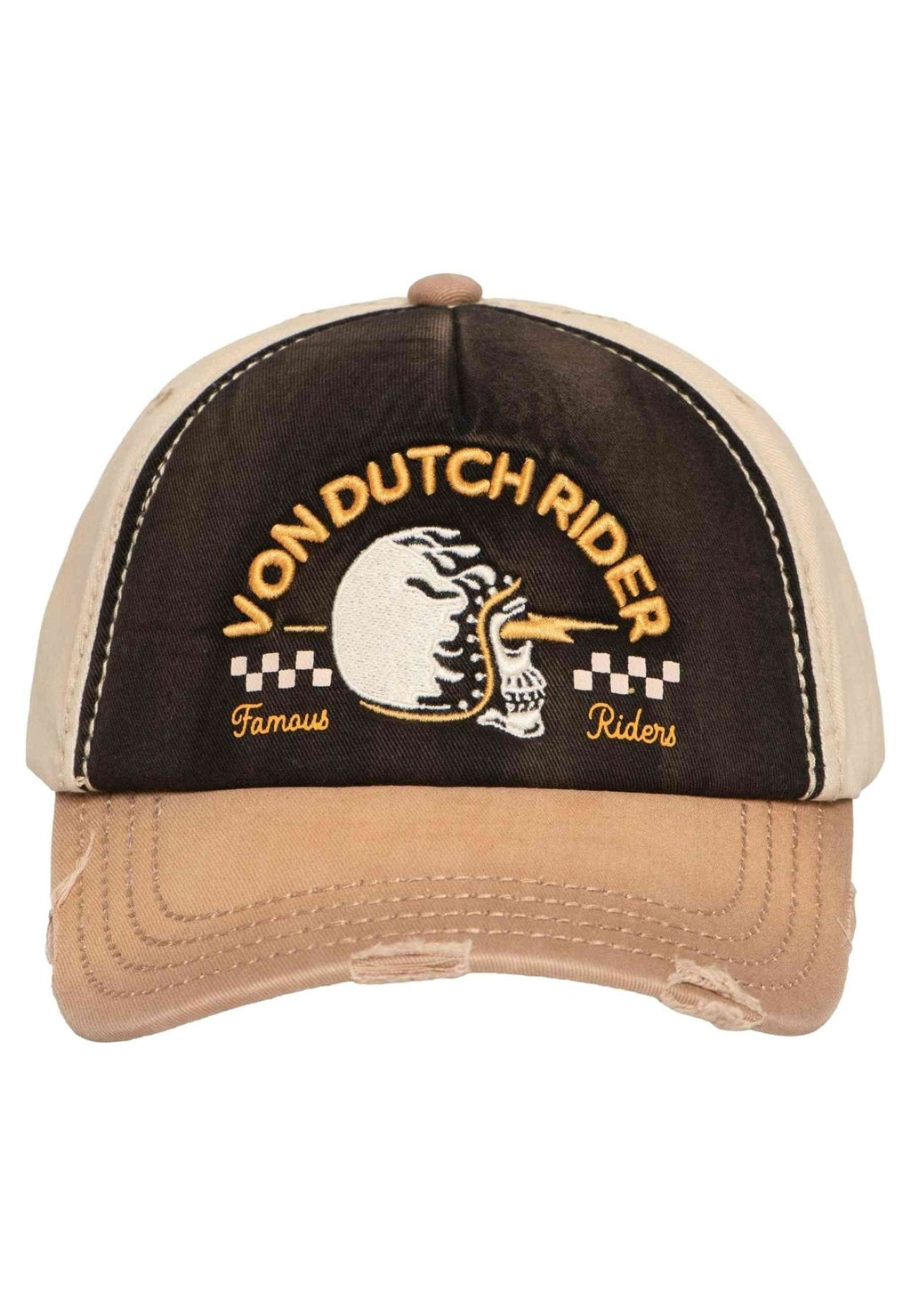 GORRA VON DUTCH MARRON XAVIER06 SUEDE CAP - AREA ZERO