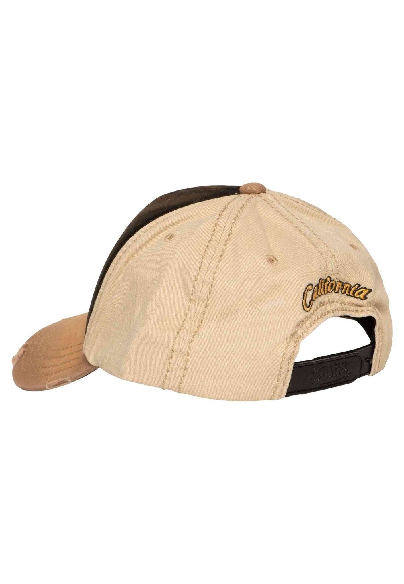 GORRA VON DUTCH MARRON XAVIER06 SUEDE CAP - AREA ZERO