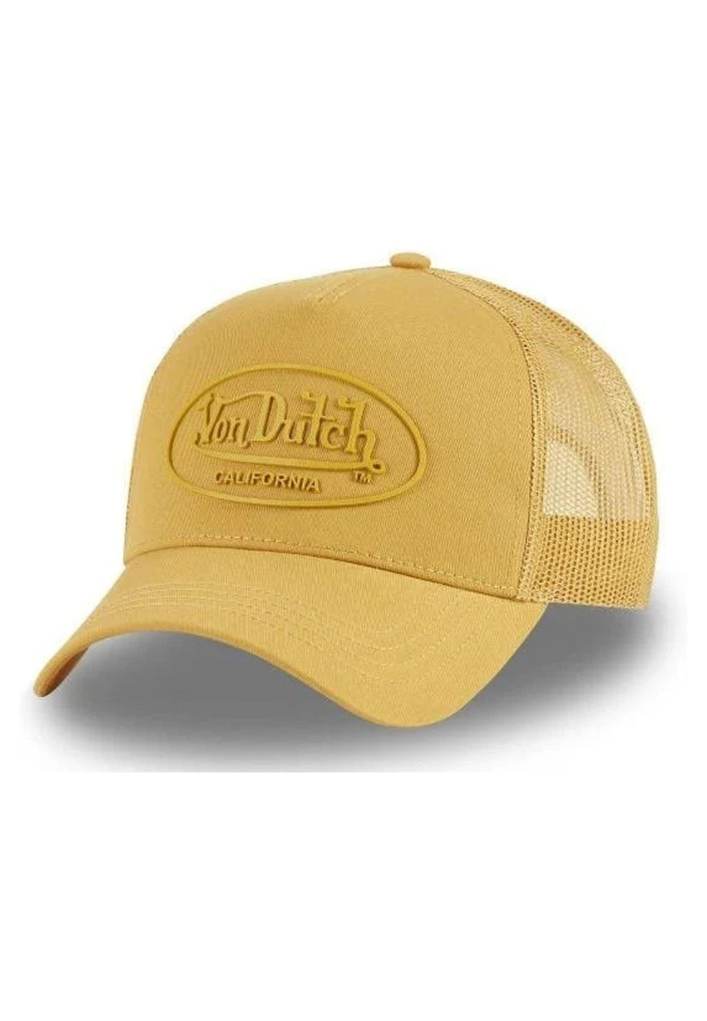 GORRA VON DUTCH MOSTAZA LOG13 RUBBER PATCH TRUCKER CAP - AREA ZERO