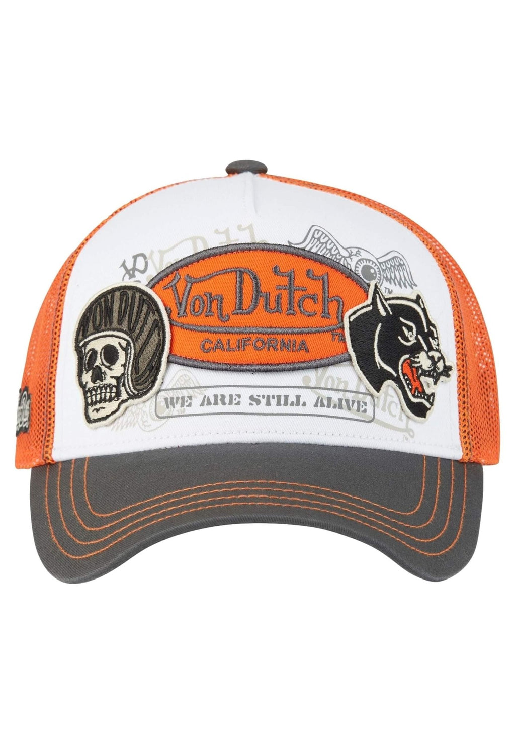 GORRA VON DUTCH NARANJA PARCHES PATCHES06 TRUCKER CAP - AREA ZERO