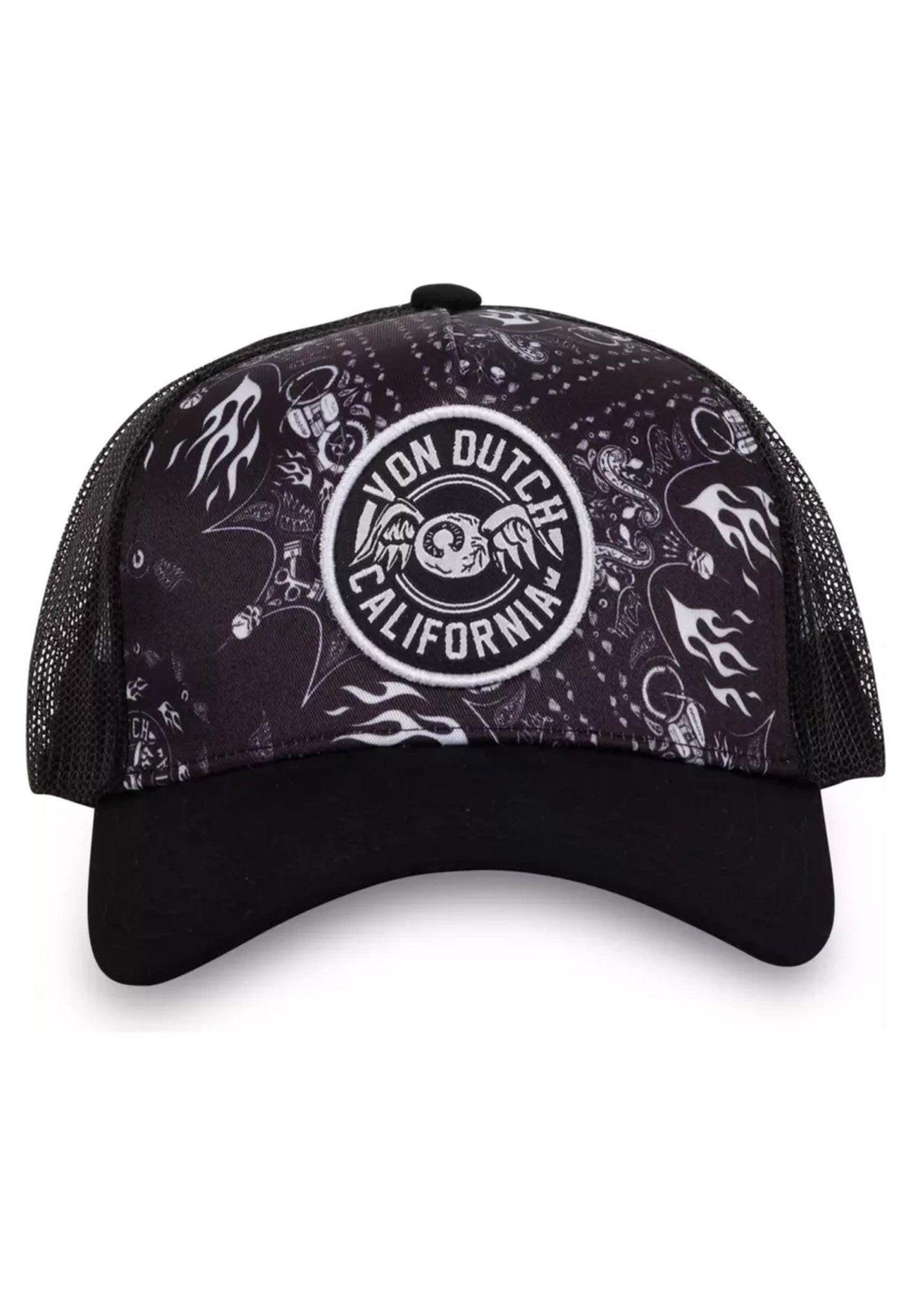 GORRA VON DUTCH NEGRA CT BAN TRUCKER CAP - AREA ZERO