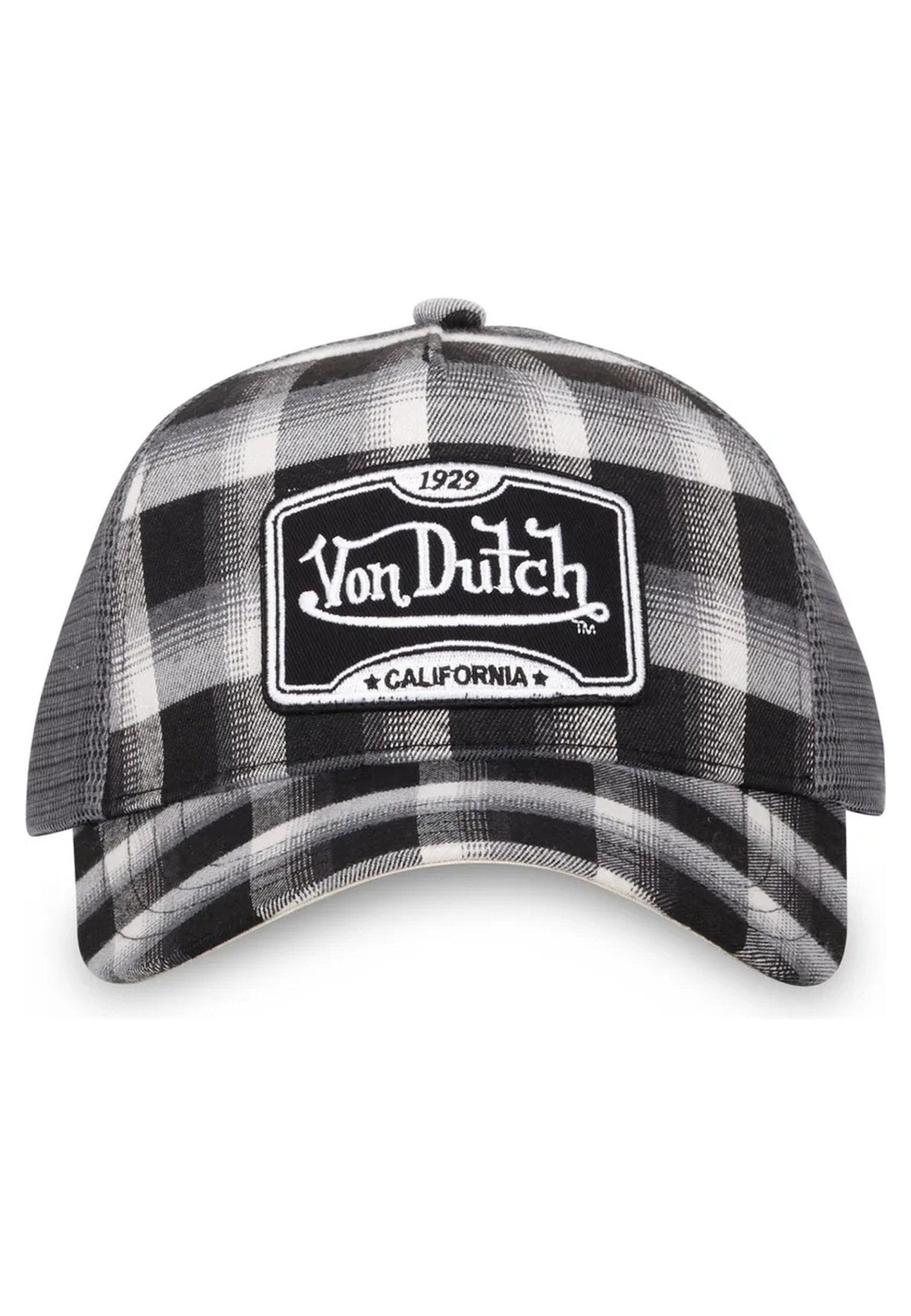 GORRA VON DUTCH NEGRA CUADROS CAR03 TRUCKER CAP - AREA ZERO