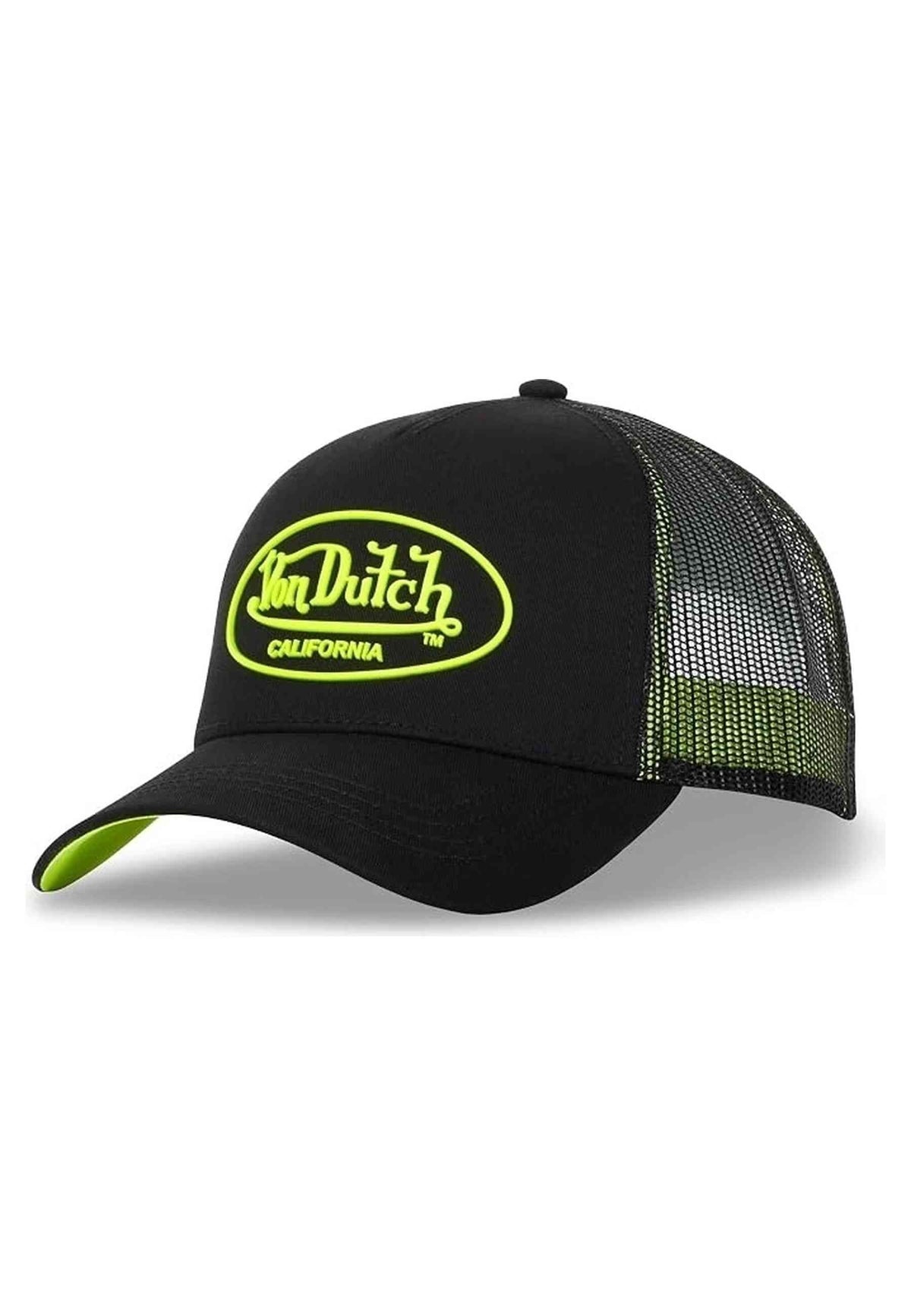 GORRA VON DUTCH NEGRA DOM YELLOW TRUCKER CAP