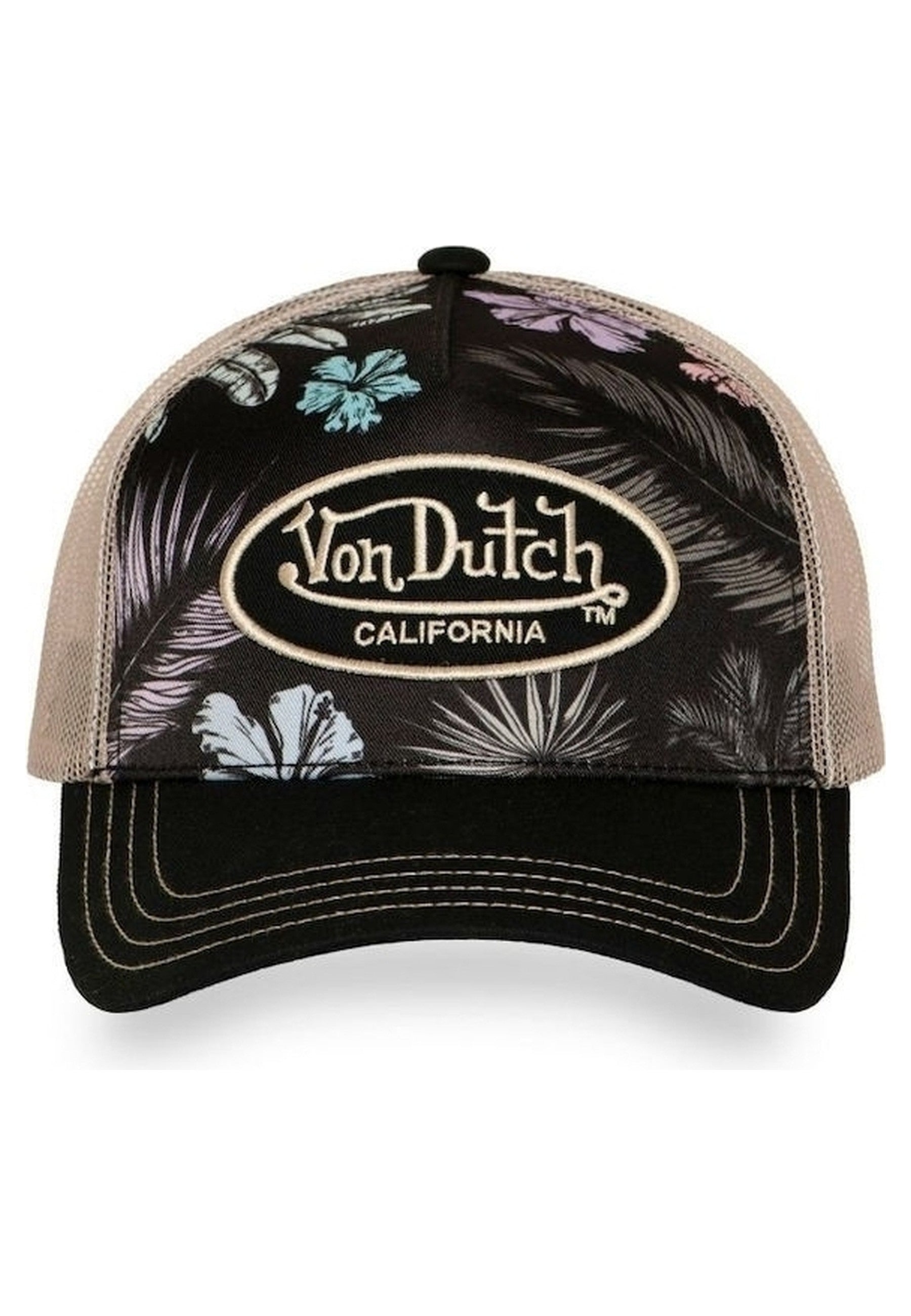 GORRA VON DUTCH NEGRA FLORES SUBL 17 TRUCKER CAP