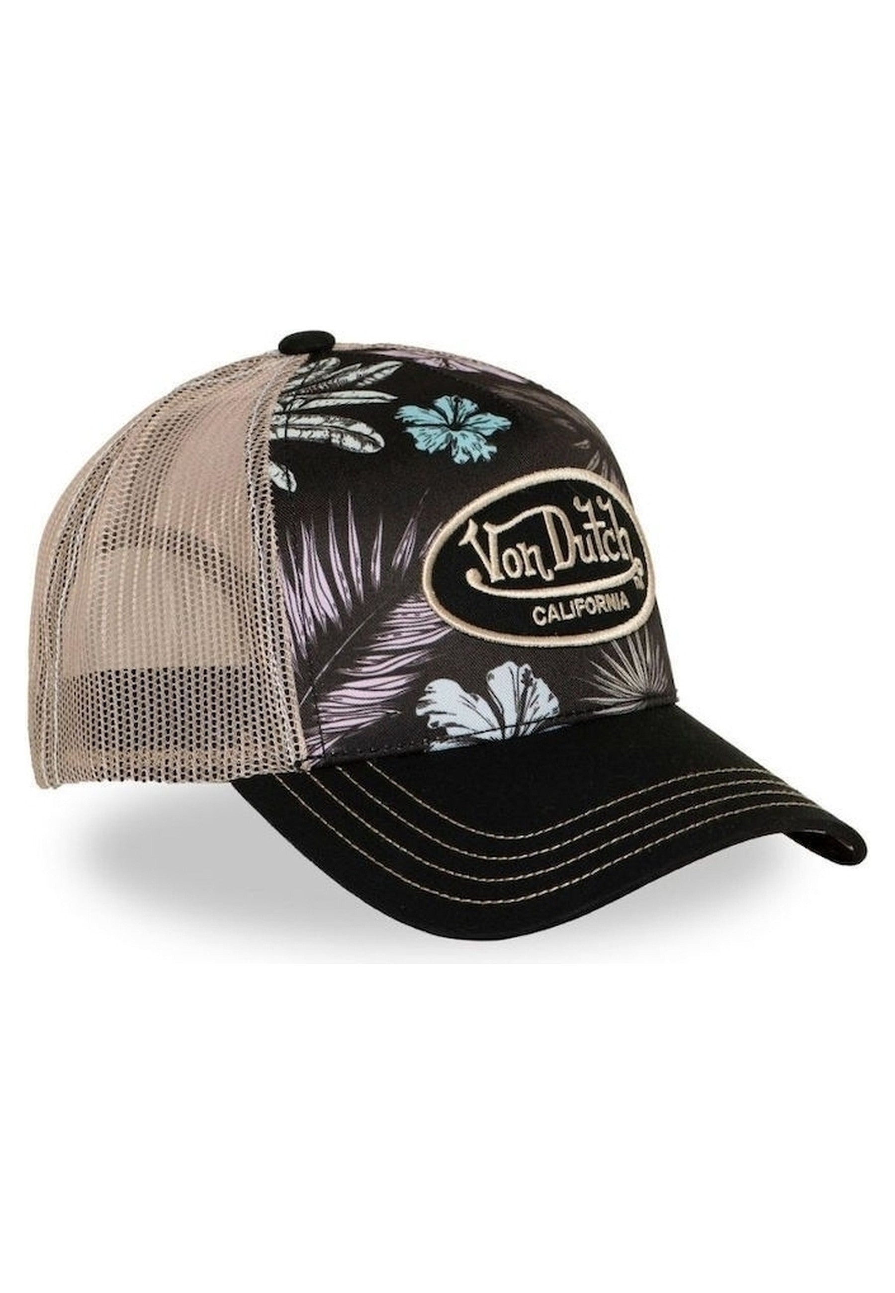 GORRA VON DUTCH NEGRA FLORES SUBL 17 TRUCKER CAP