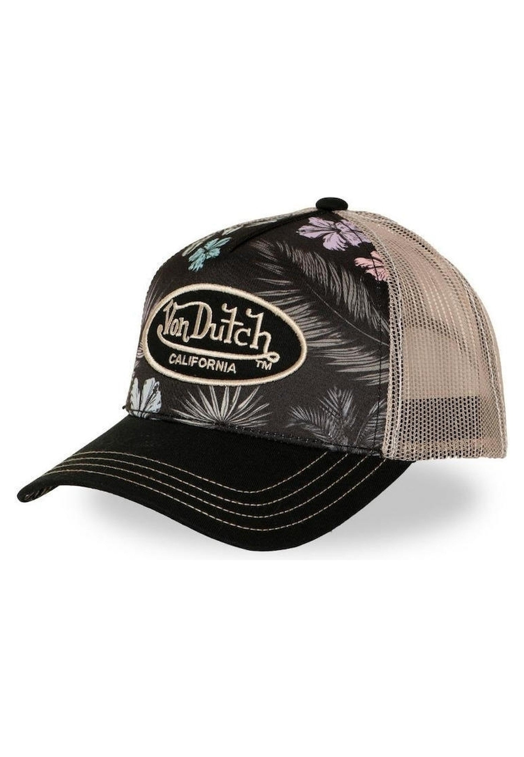 GORRA VON DUTCH NEGRA FLORES SUBL 17 TRUCKER CAP
