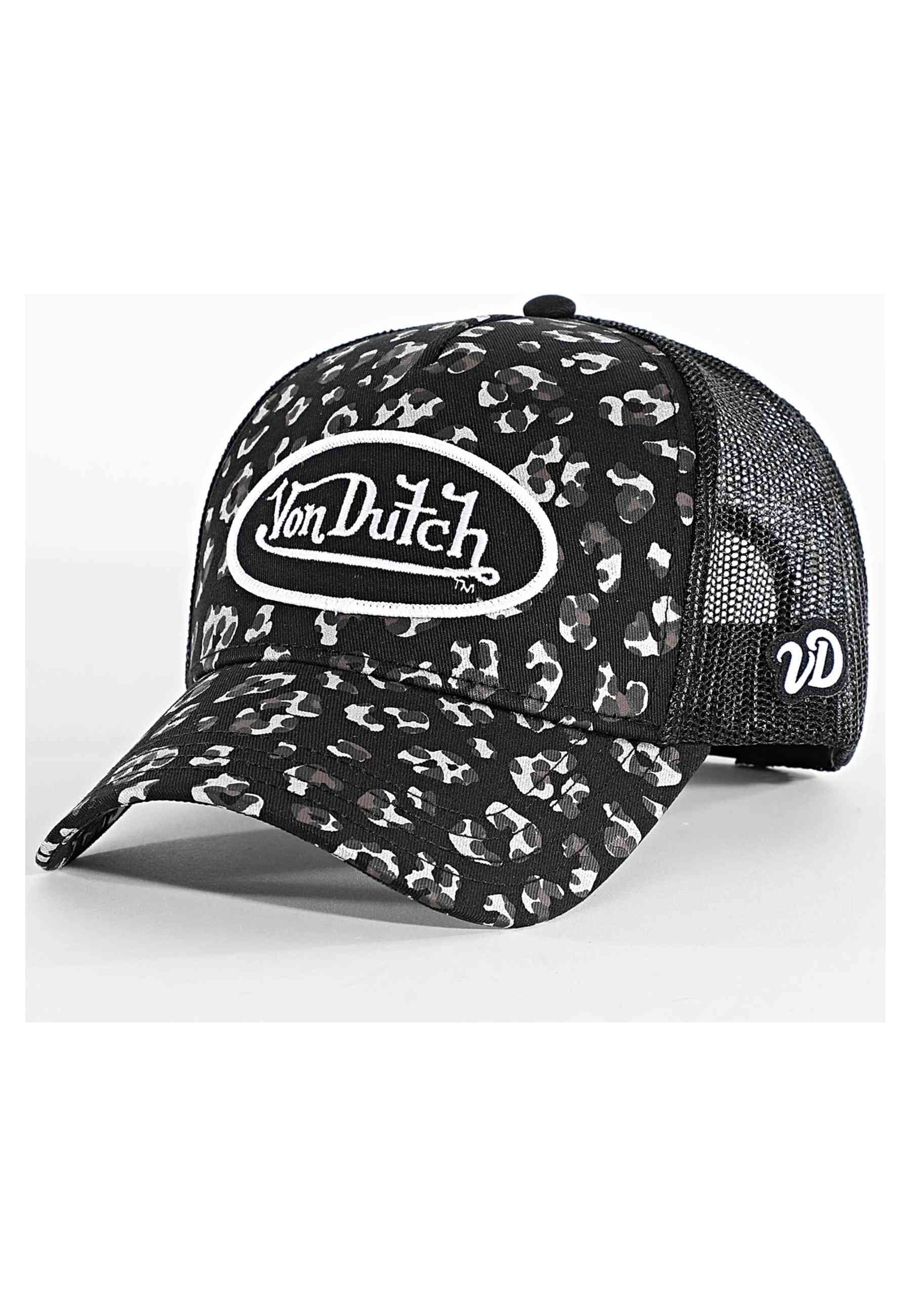 GORRA VON DUTCH NEGRA LEOPARD FOIL TRUCKER CAP