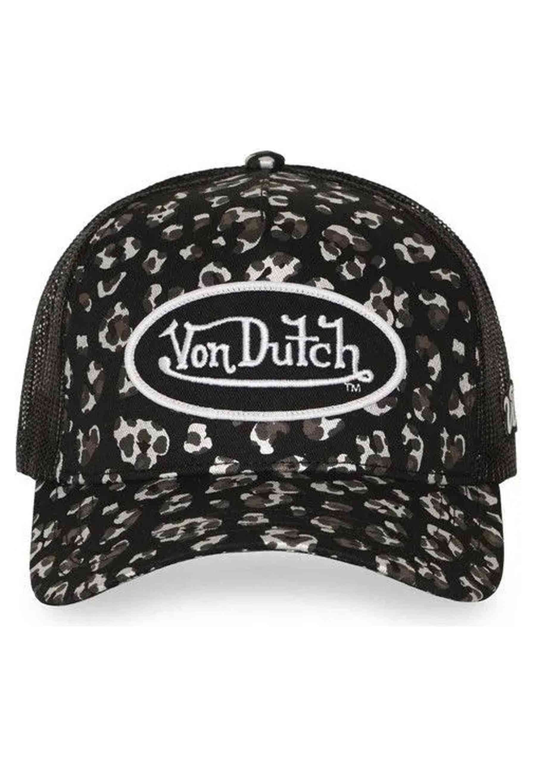 GORRA VON DUTCH NEGRA LEOPARD FOIL TRUCKER CAP