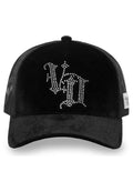 GORRA VON DUTCH NEGRA ROYALB DIAMOND LOGO TRUCKER CAP