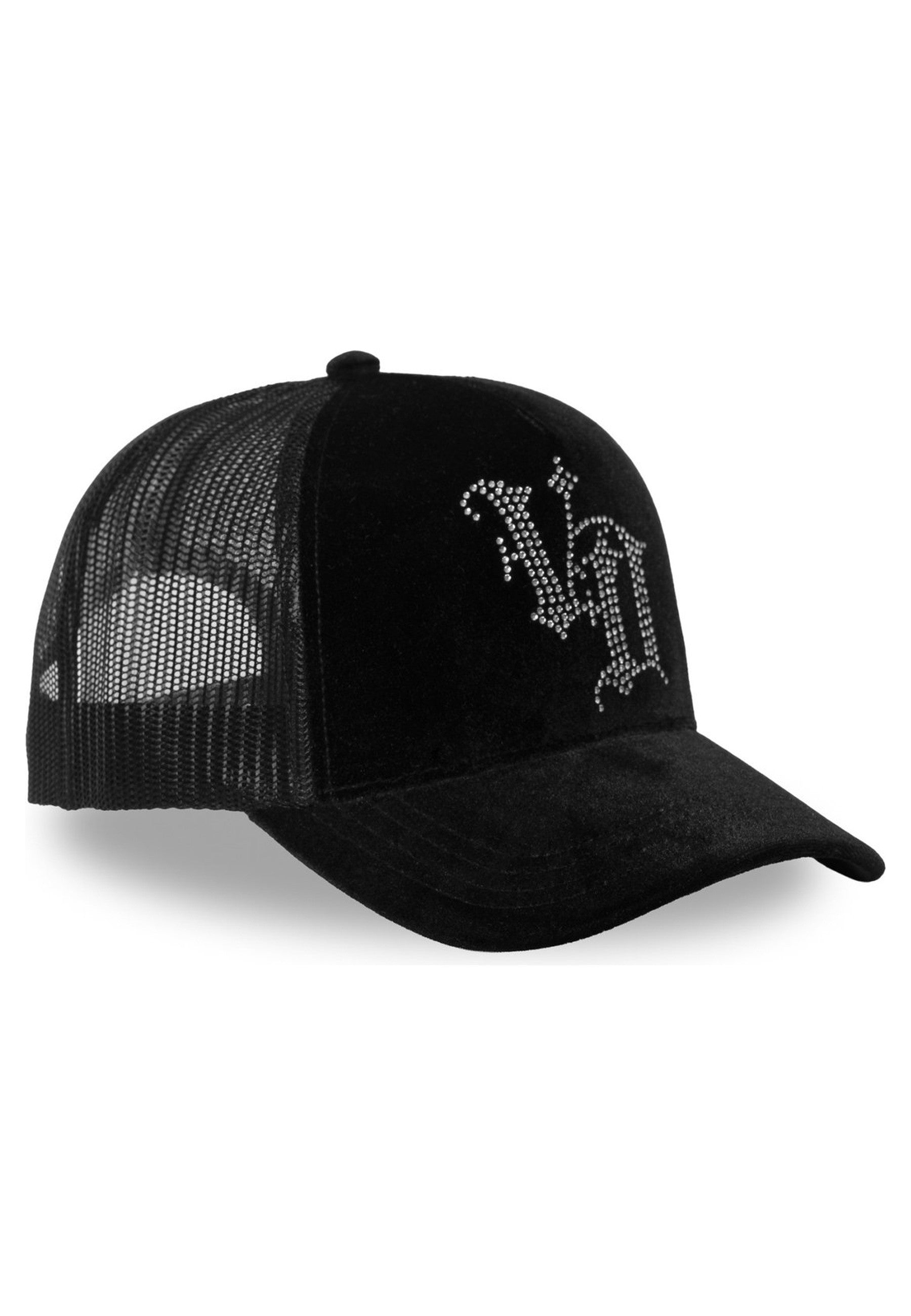 GORRA VON DUTCH NEGRA ROYALB DIAMOND LOGO TRUCKER CAP
