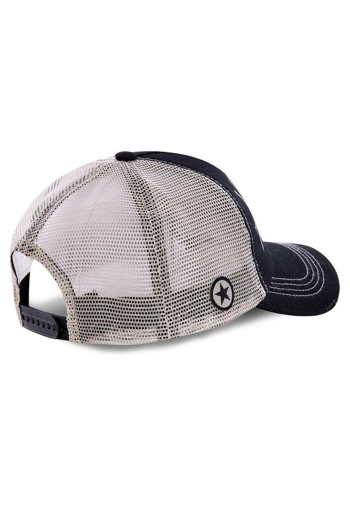 GORRA VON DUTCH NEGRA TRUCKER LOGO BORDADO FRENTE VISERA CURVA - AREA ZERO