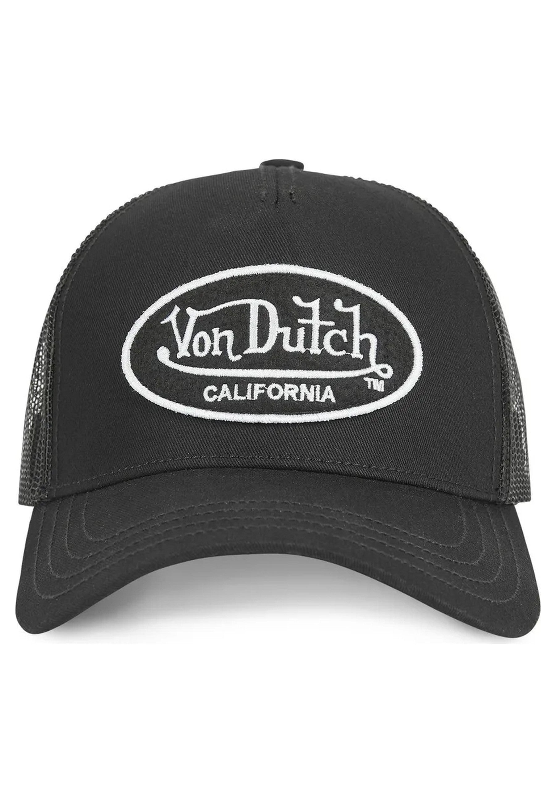 GORRA VON DUTCH NEGRA TRUCKER LOGO BORDADO FRENTE