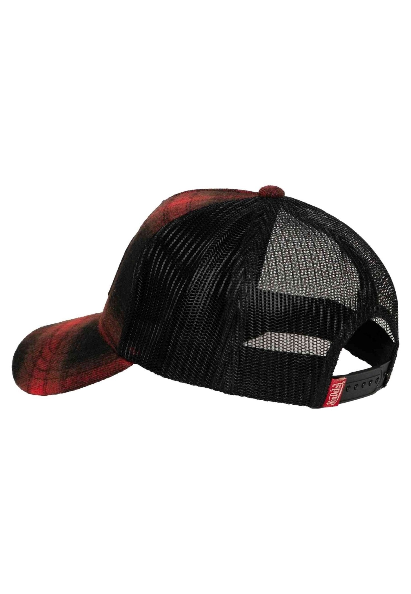 GORRA VON DUTCH ROJA CUADROS CAR 05 TRUCKER CAP - AREA ZERO