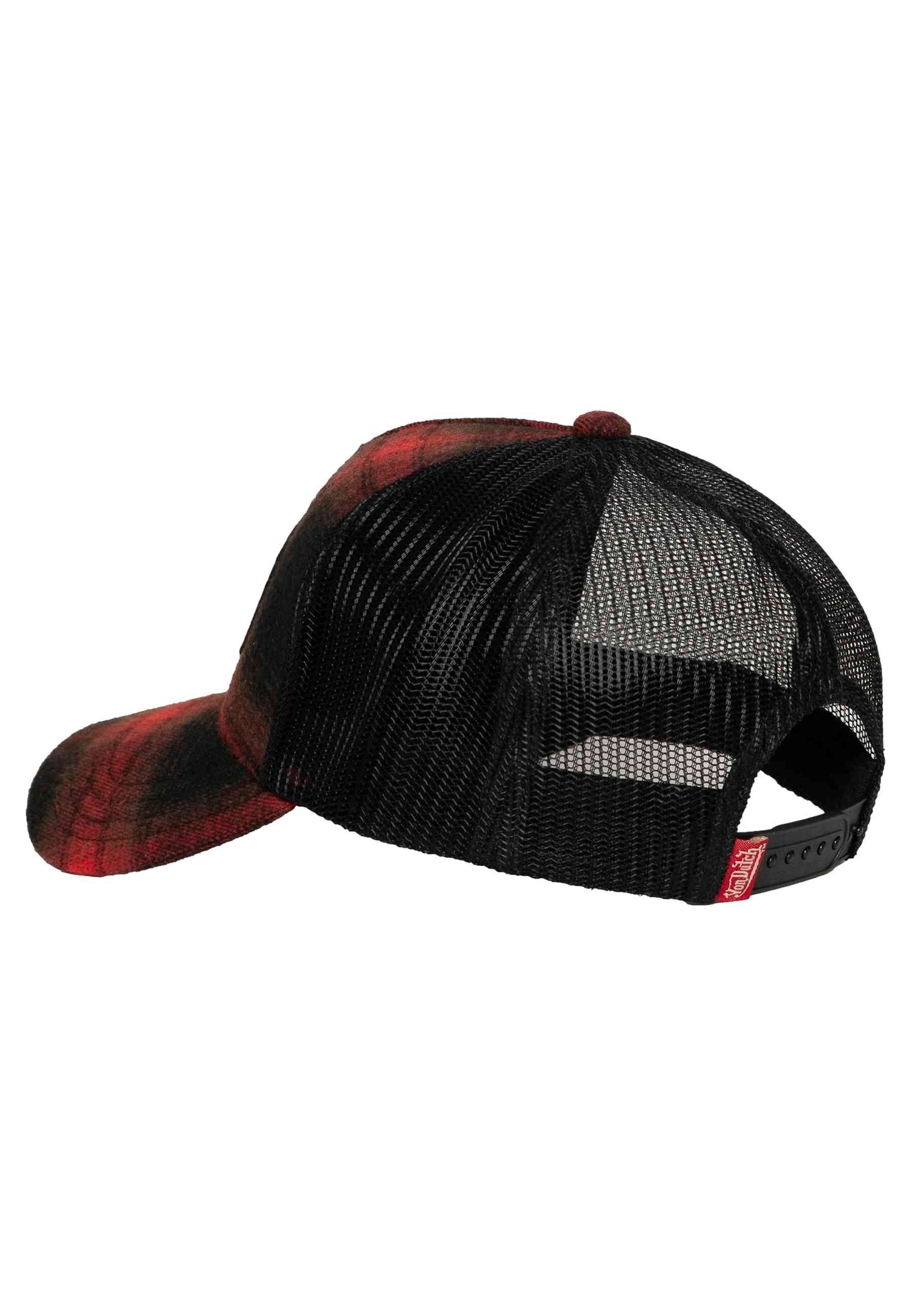 GORRA VON DUTCH ROJA CUADROS CAR 05 TRUCKER CAP