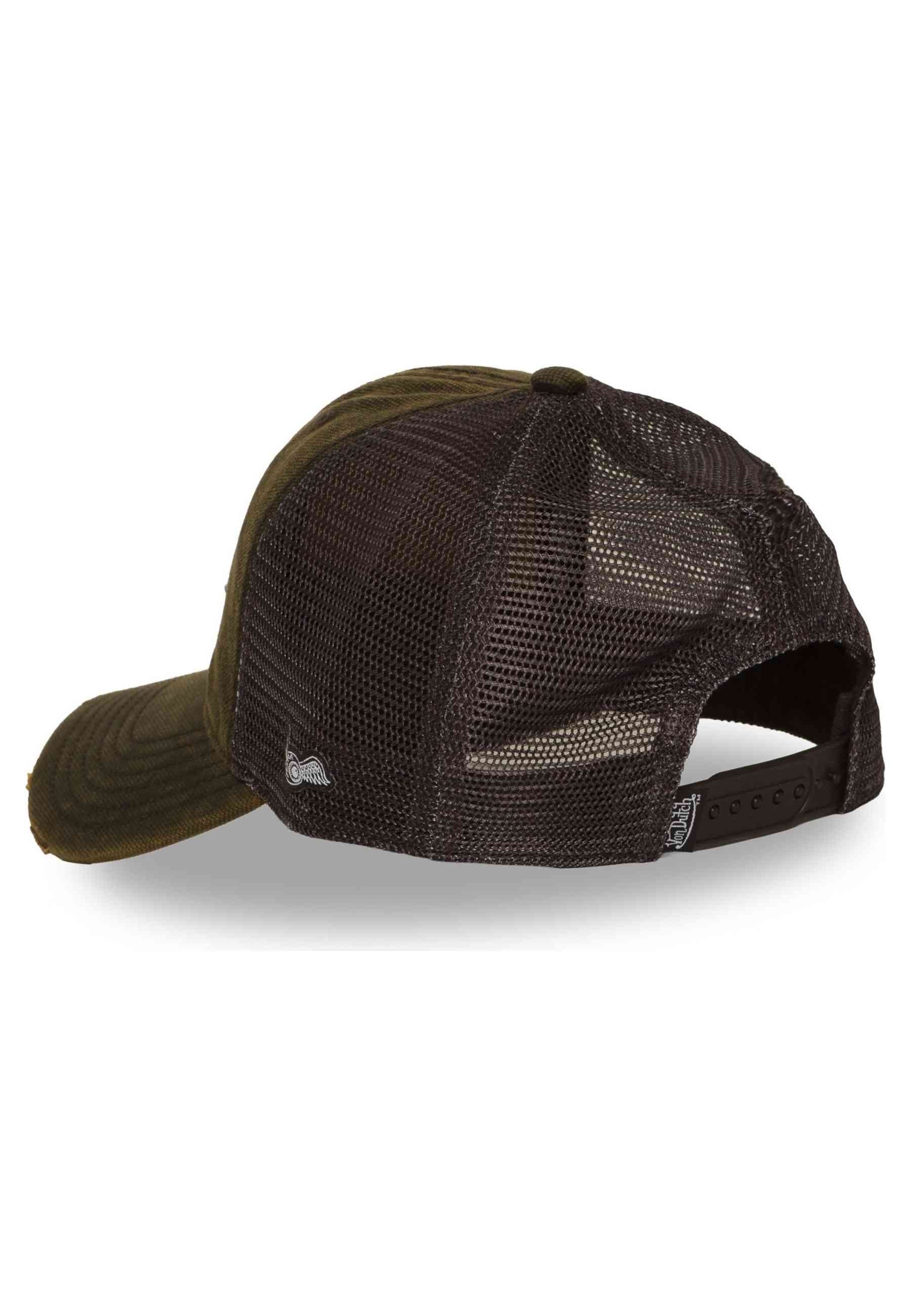 GORRA VON DUTCH VERDE ACID WASH DISTRESSED TRUCKER CAP
