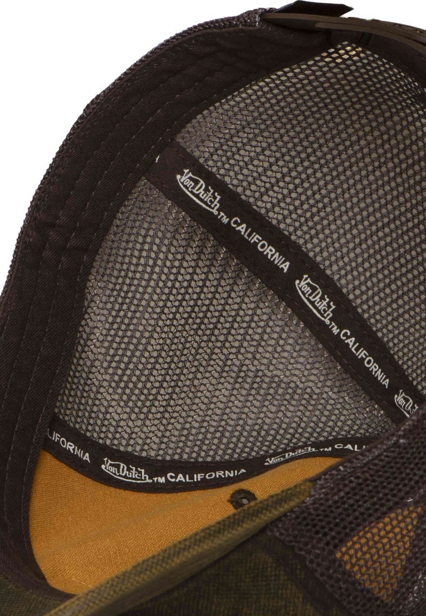 GORRA VON DUTCH VERDE ACID WASH DISTRESSED TRUCKER CAP