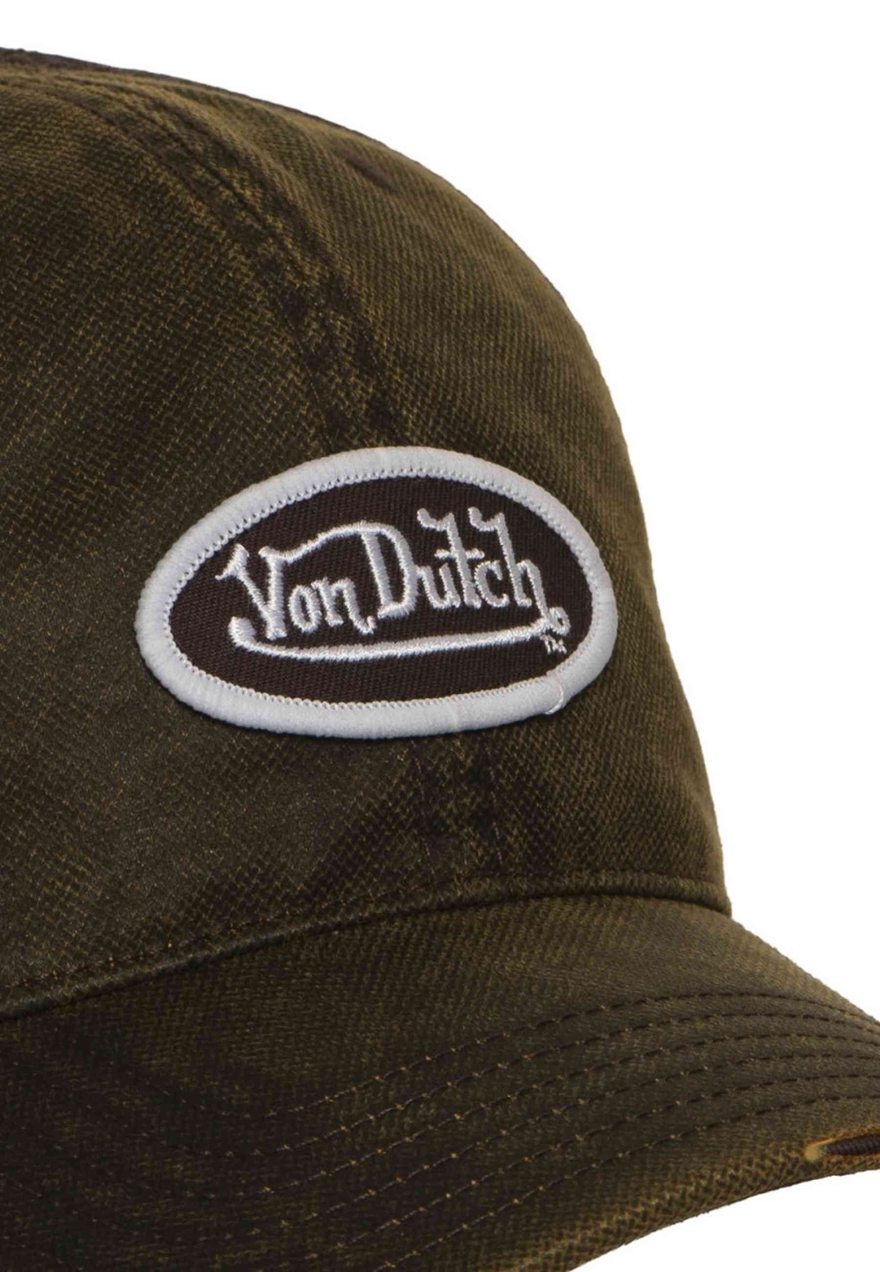 GORRA VON DUTCH VERDE ACID WASH DISTRESSED TRUCKER CAP