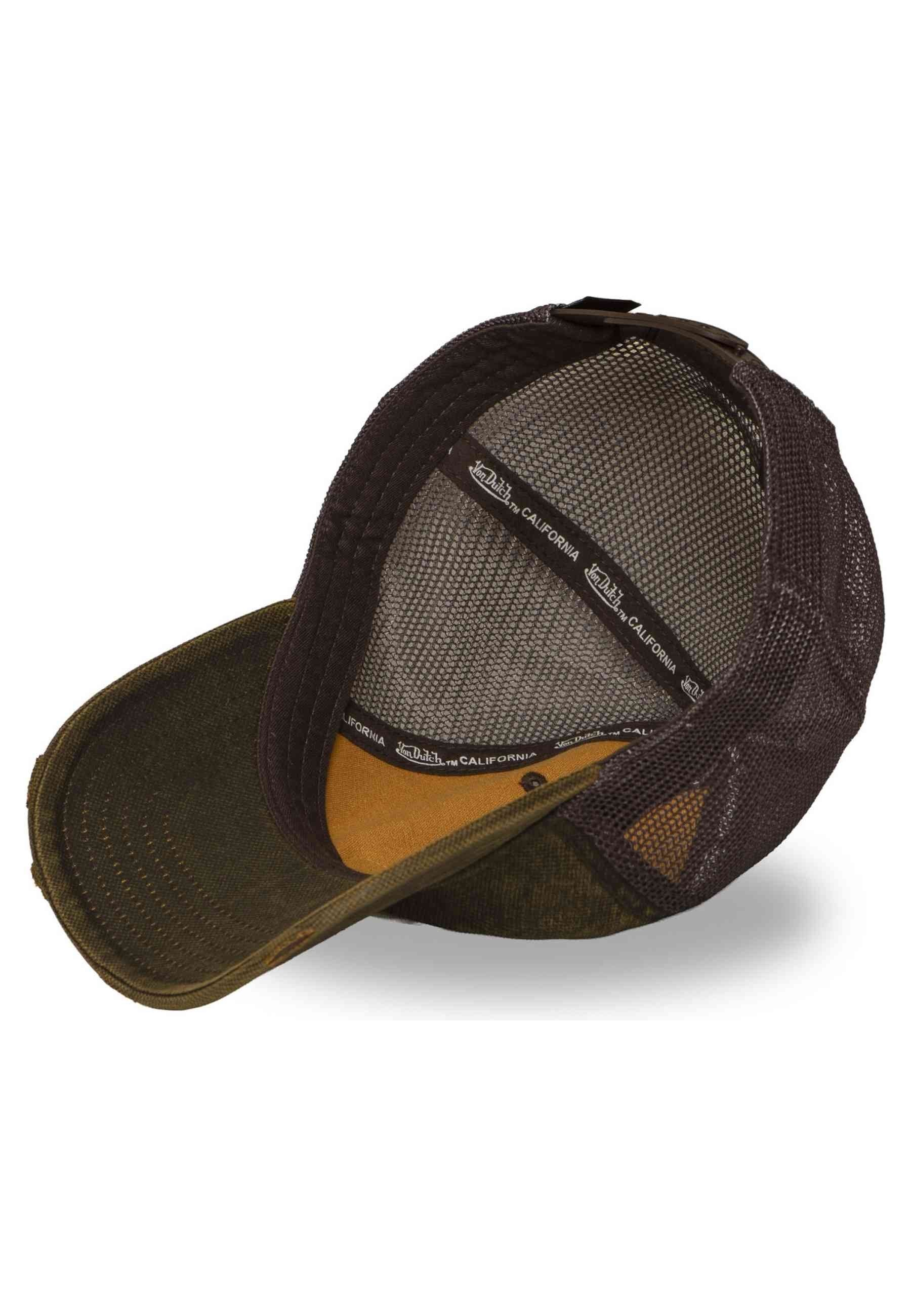 GORRA VON DUTCH VERDE ACID WASH DISTRESSED TRUCKER CAP