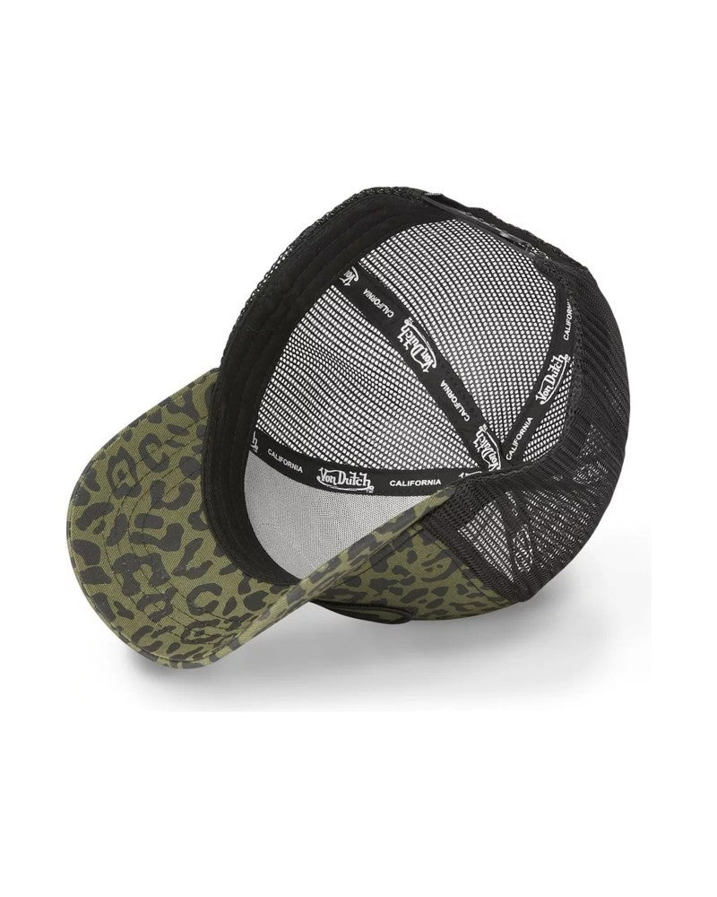 GORRA VON DUTCH VERDE ANIMAL PRINT TRUCKER CAP - AREA ZERO
