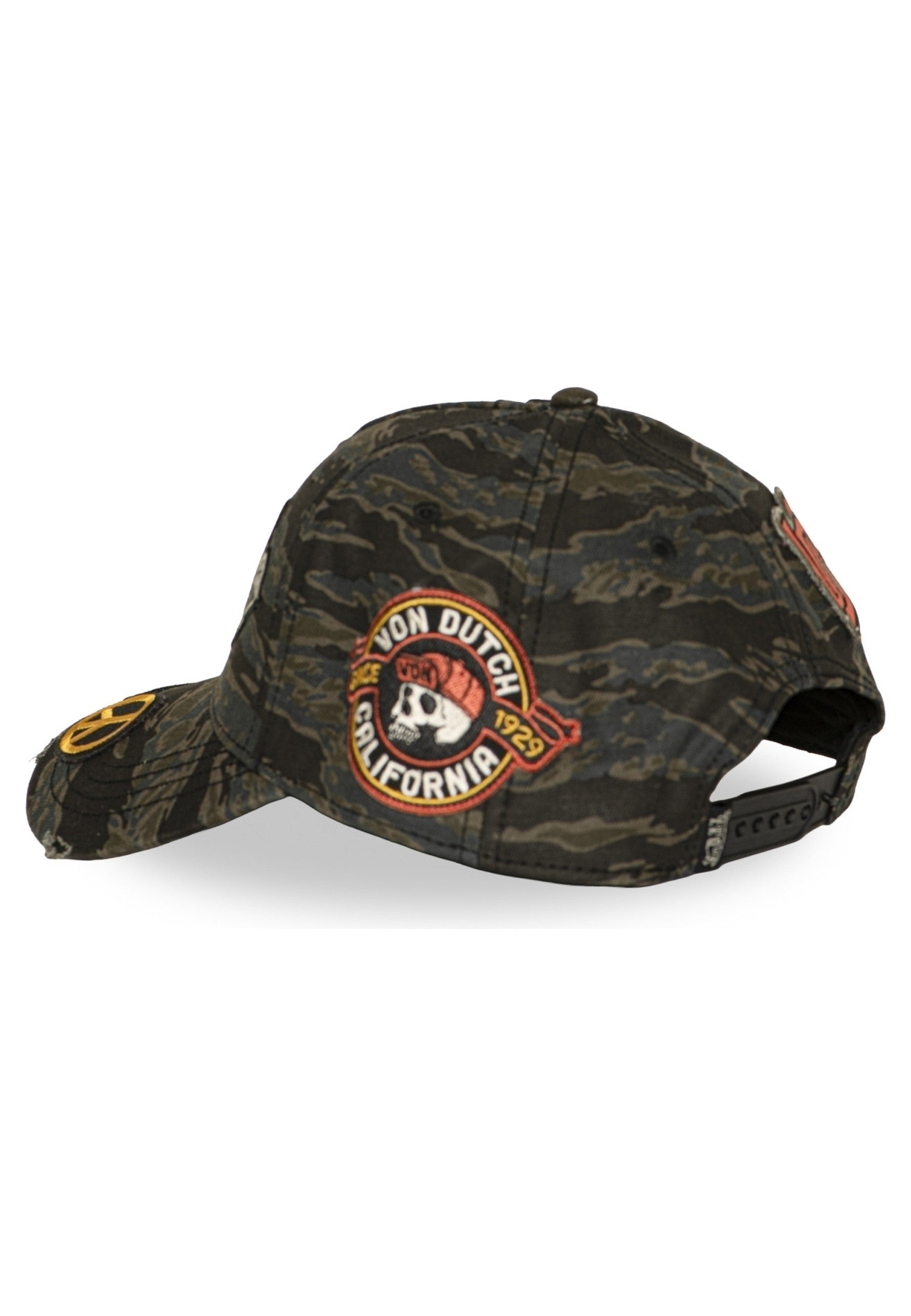 GORRA VON DUTCH VERDE CAMO01 FULL PATCHES DISTRESSED CAP