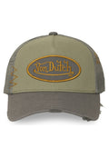 GORRA VON DUTCH VERDE DISTRESSED USED15 TRUCKER CAP