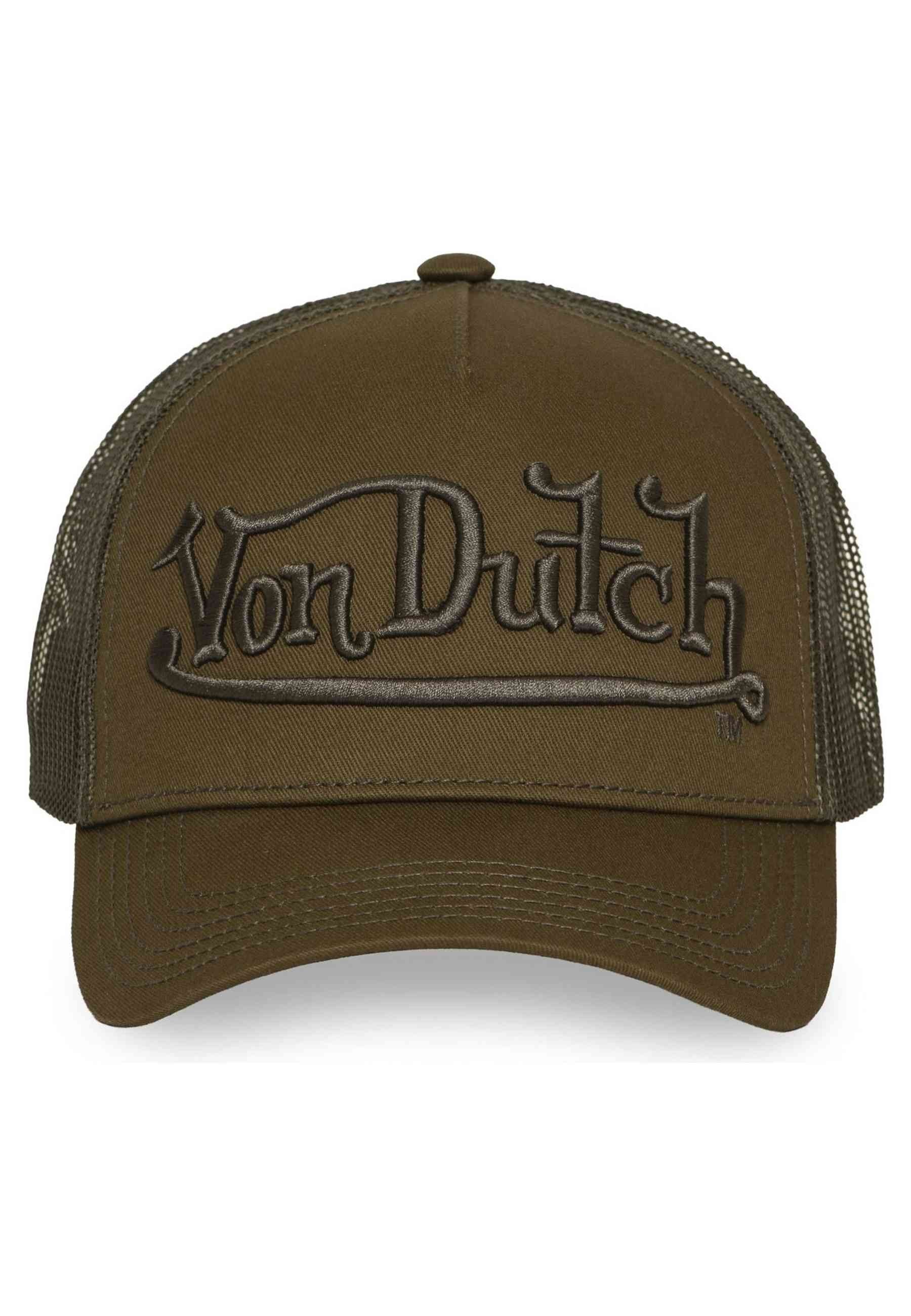 GORRA VON DUTCH VERDE EMBROIDERED SCRIPT TRUCKER CAP