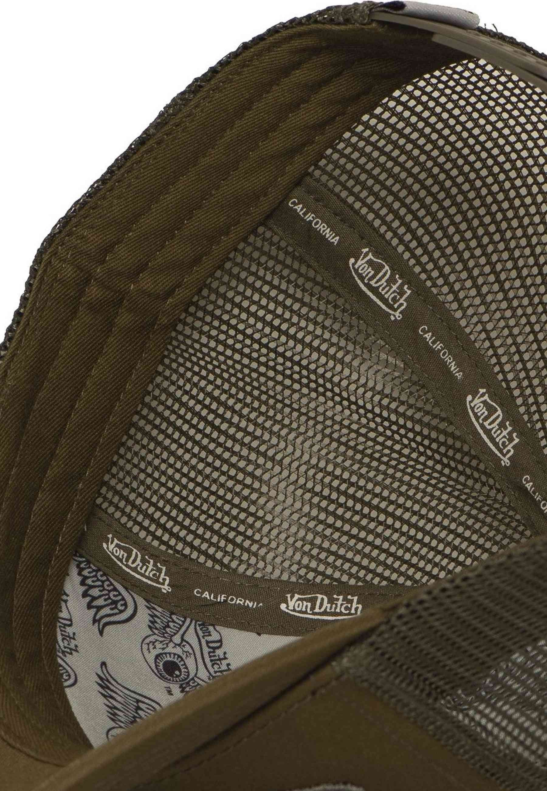 GORRA VON DUTCH VERDE EMBROIDERED SCRIPT TRUCKER CAP