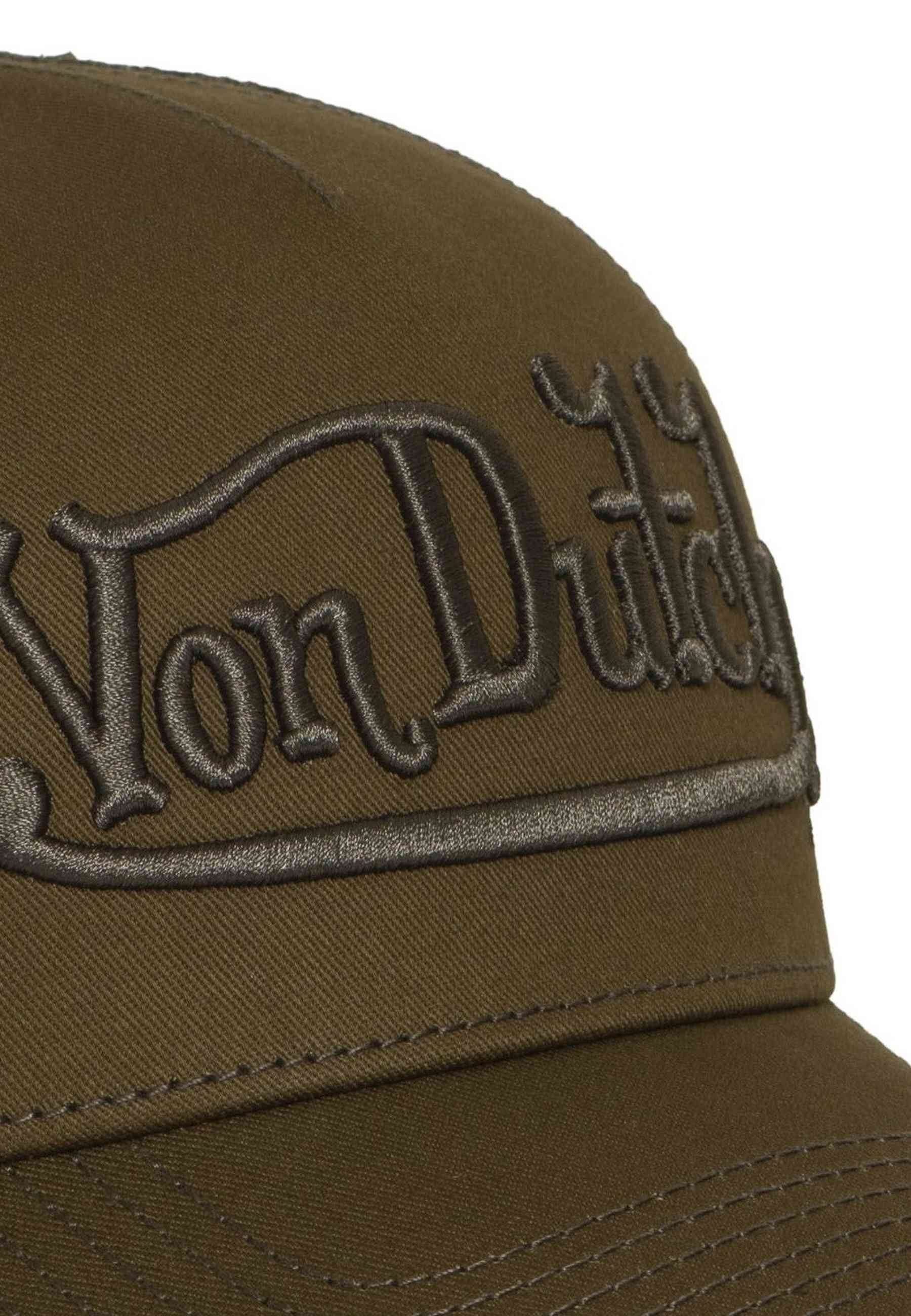 GORRA VON DUTCH VERDE EMBROIDERED SCRIPT TRUCKER CAP