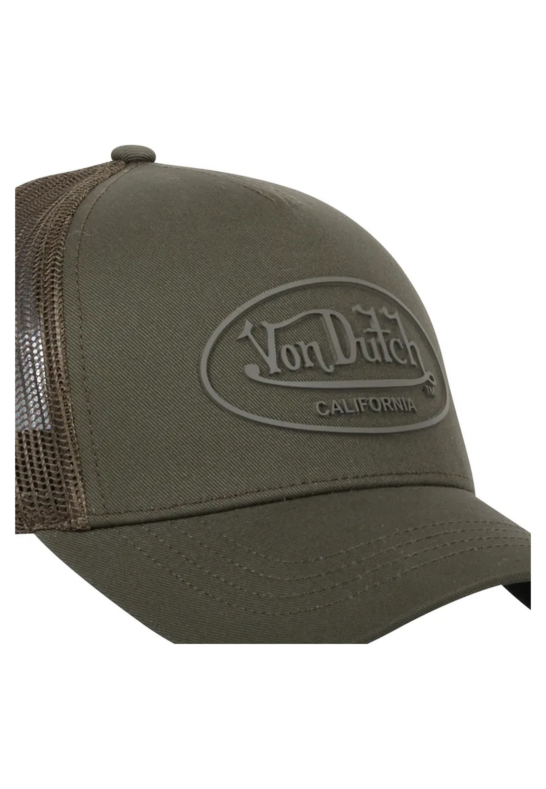 GORRA VON DUTCH VERDE LOG07 RUBBER PATCH TRUCKER CAP