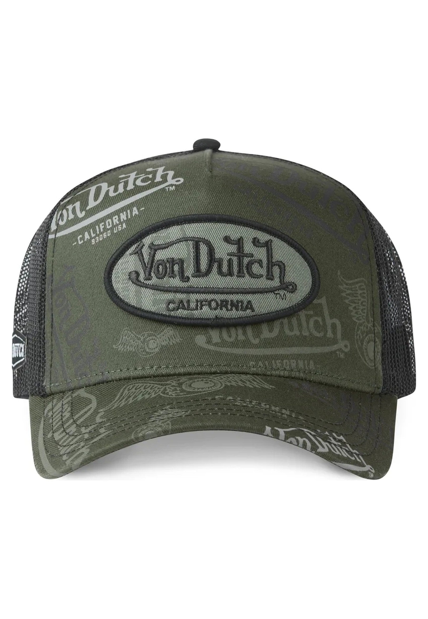 GORRA VON DUTCH VERDE LOGOS CAFE01 TRUCKER CAP