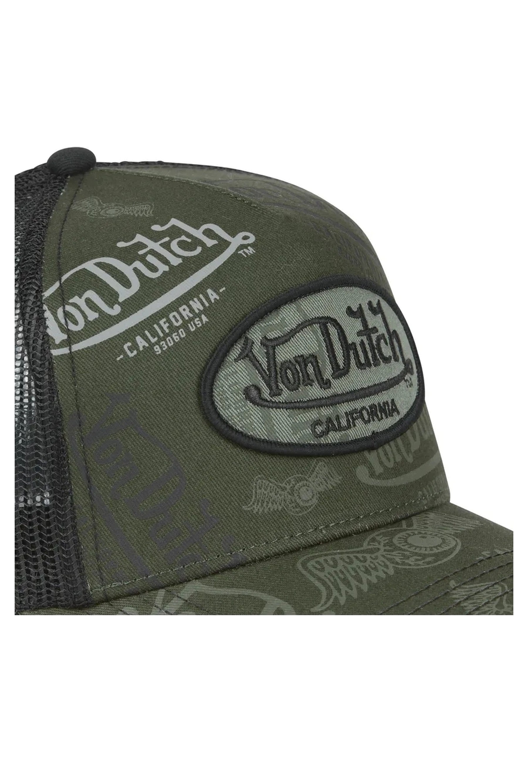 GORRA VON DUTCH VERDE LOGOS CAFE01 TRUCKER CAP