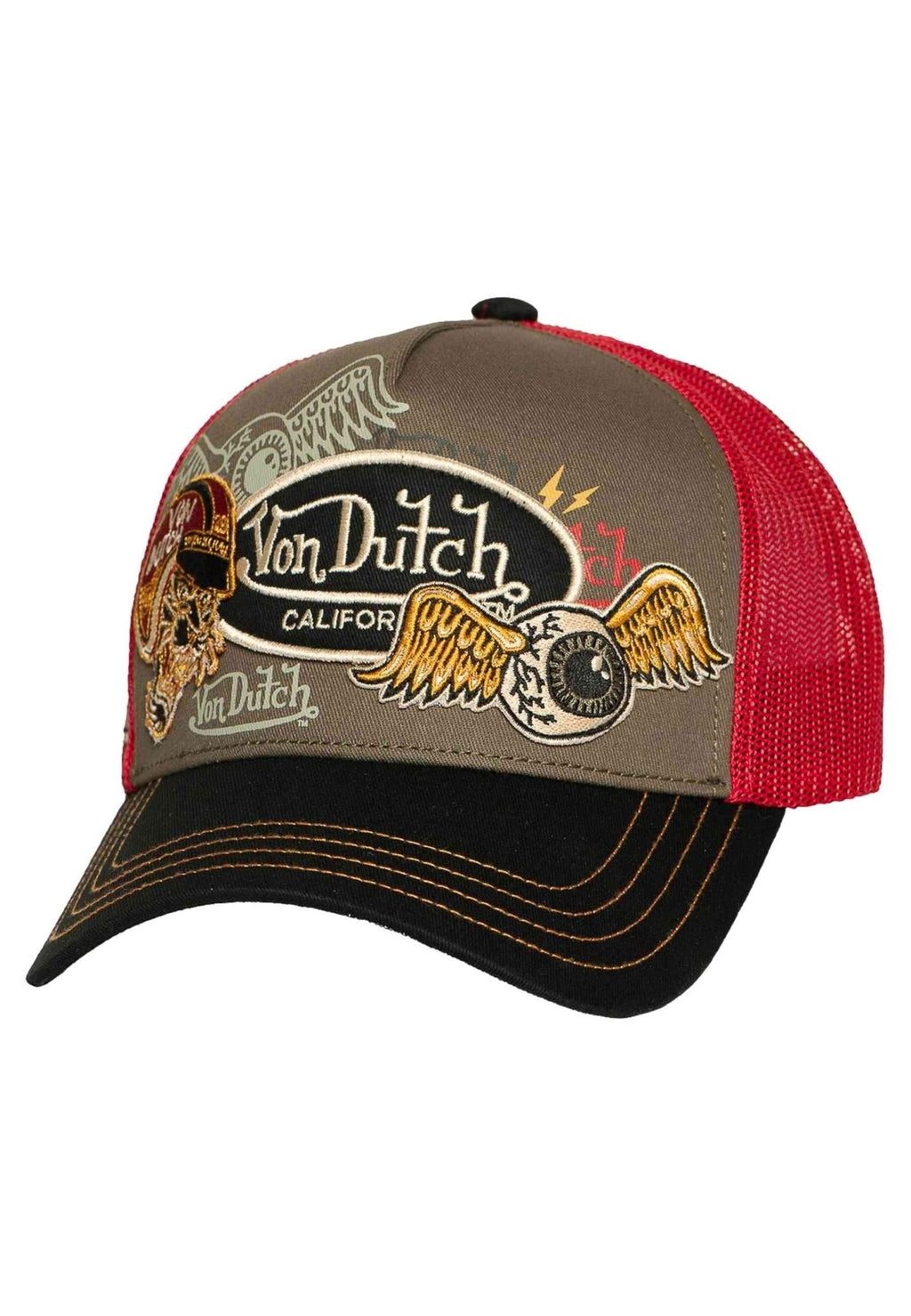 GORRA VON DUTCH VERDE PATCHES 09 TRUCKER CAP - AREA ZERO