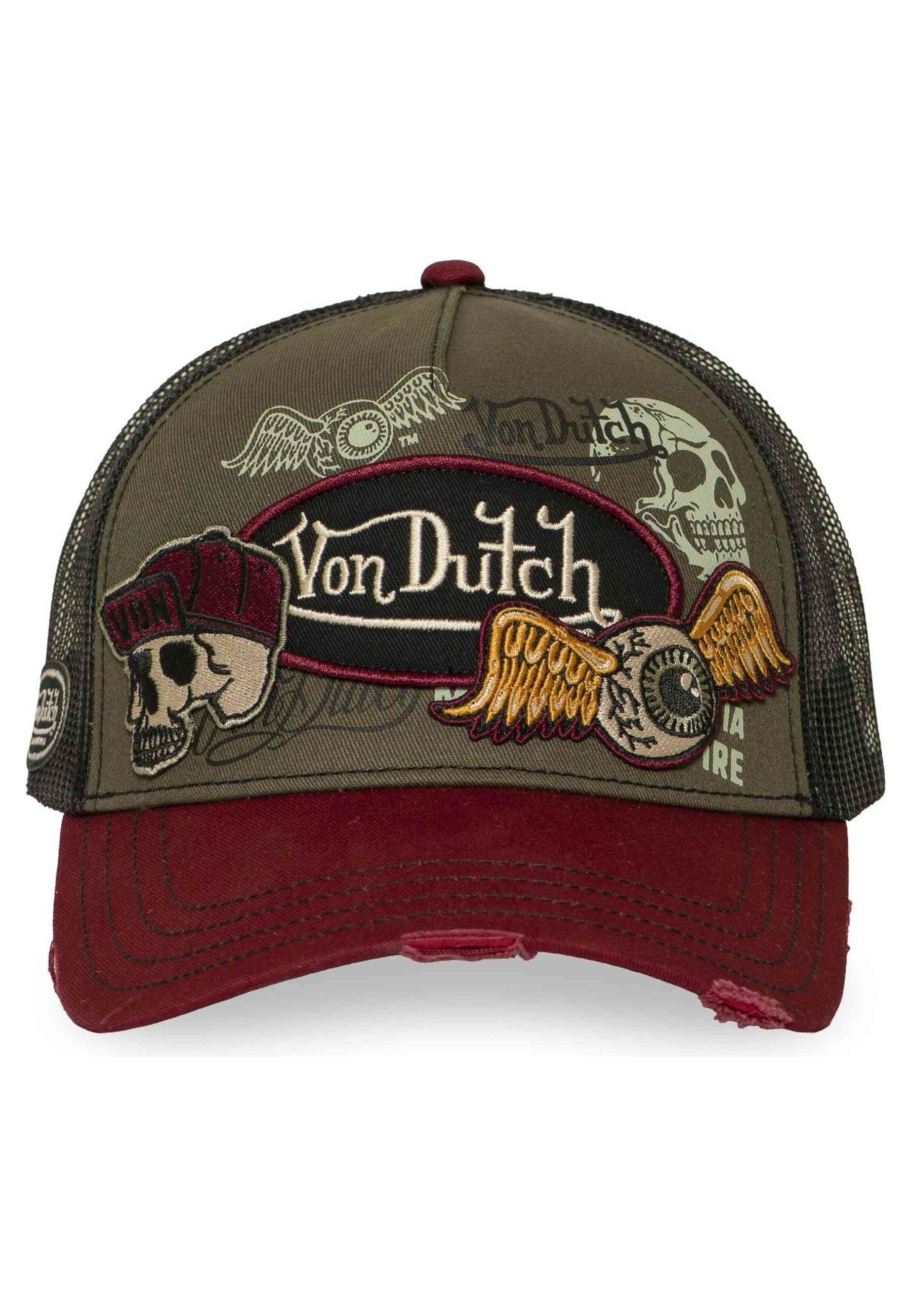 GORRA VON DUTCH VERDE PATCHES 17 DISTRESSED TRUCKER CAP