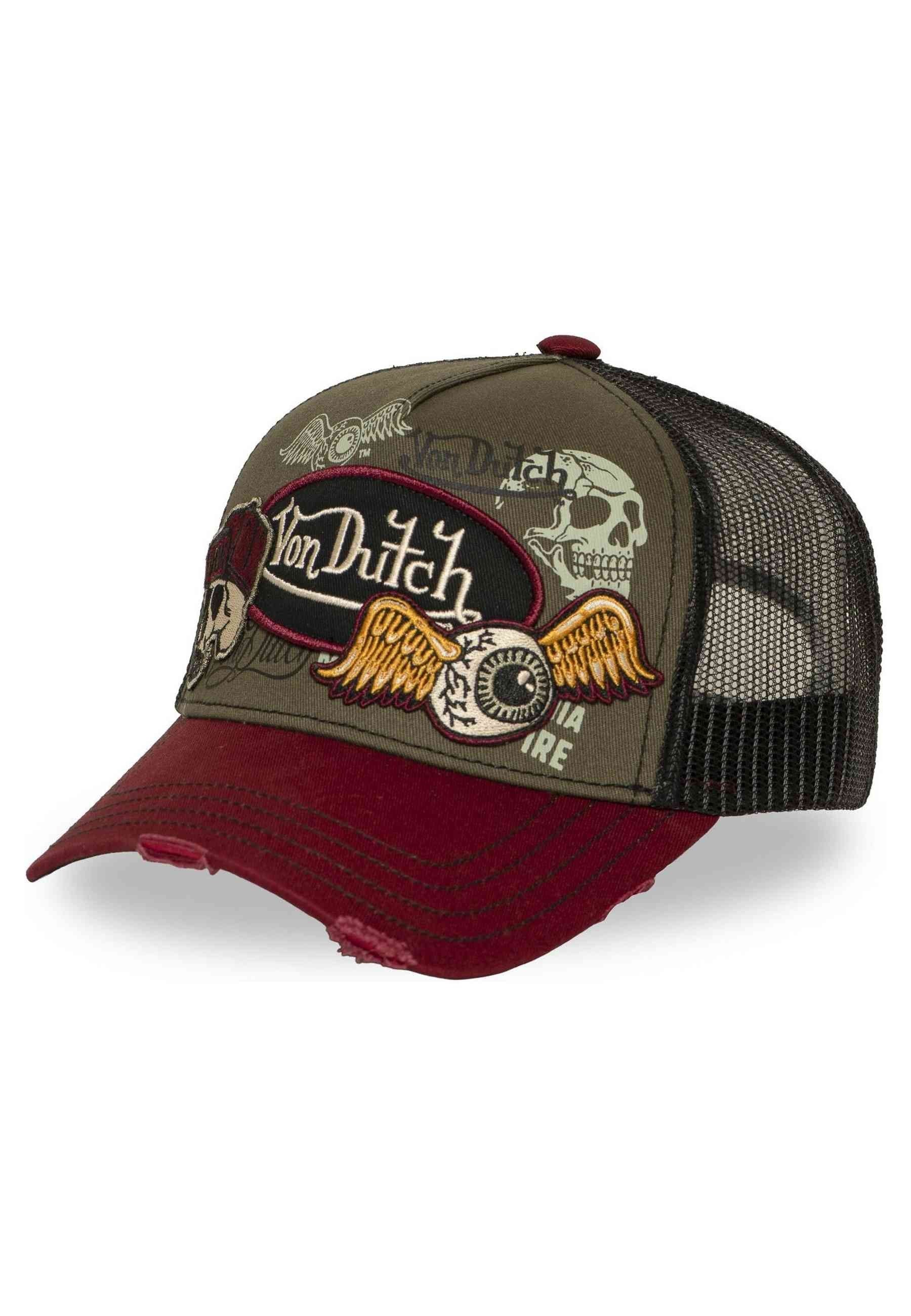 GORRA VON DUTCH VERDE PATCHES 17 DISTRESSED TRUCKER CAP