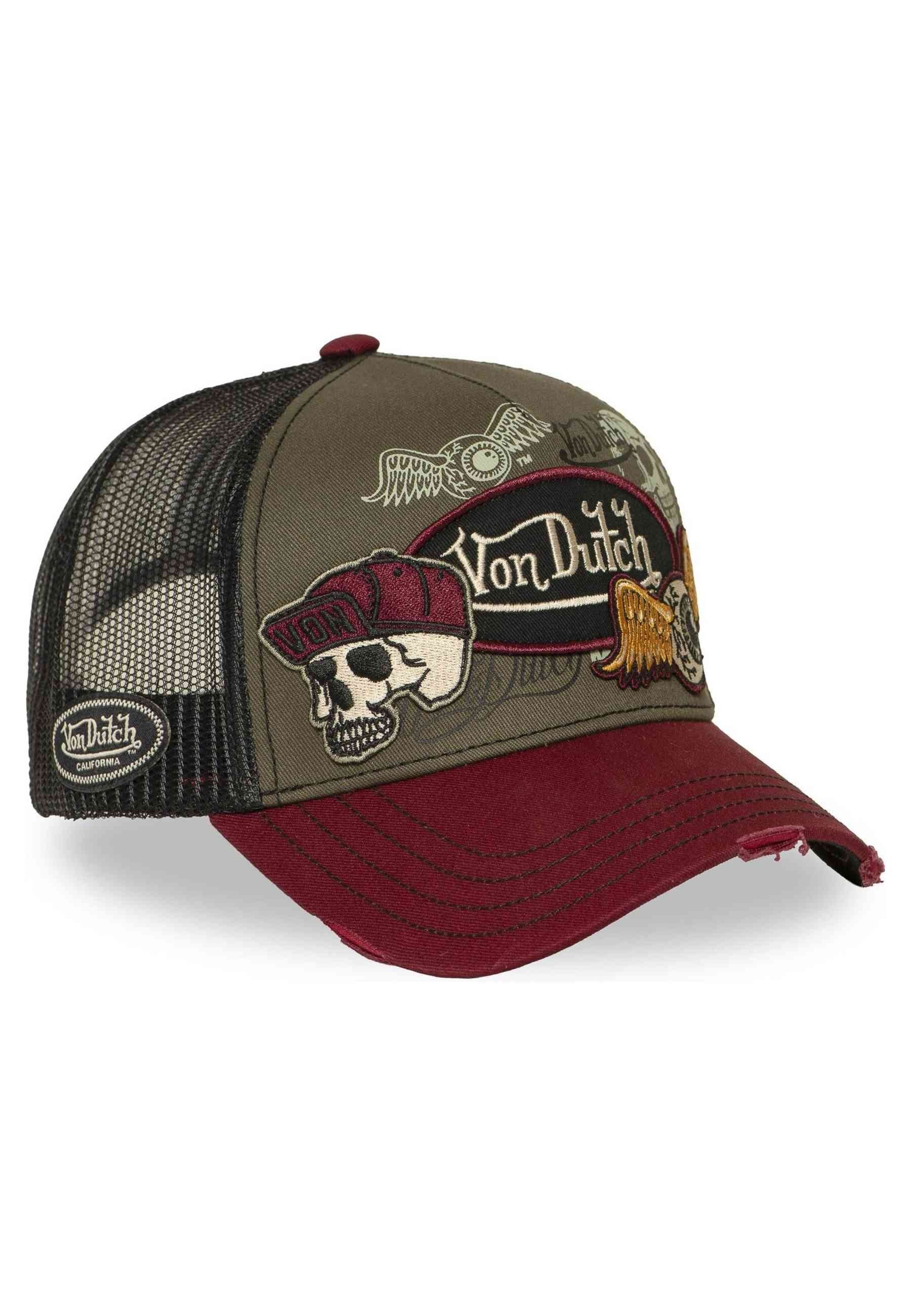 GORRA VON DUTCH VERDE PATCHES 17 DISTRESSED TRUCKER CAP