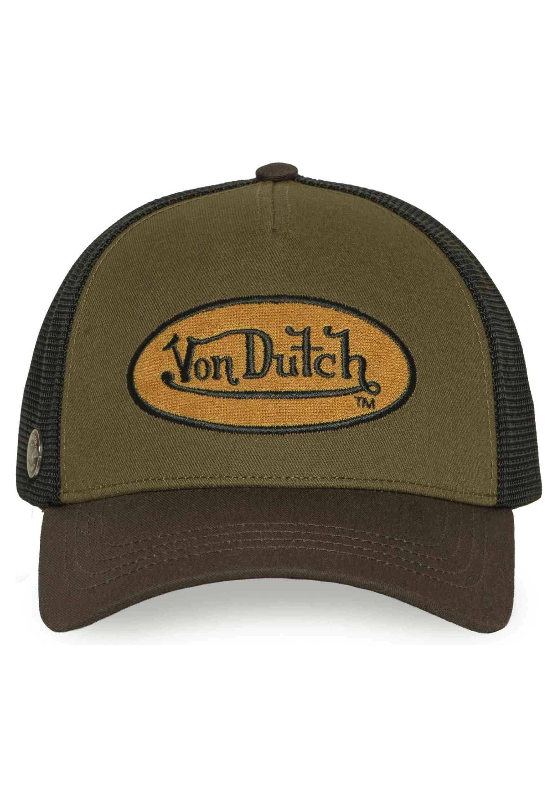 GORRA VON DUTCH VERDE TERRY 20 PATCH YELLOW TRUCKER CAP