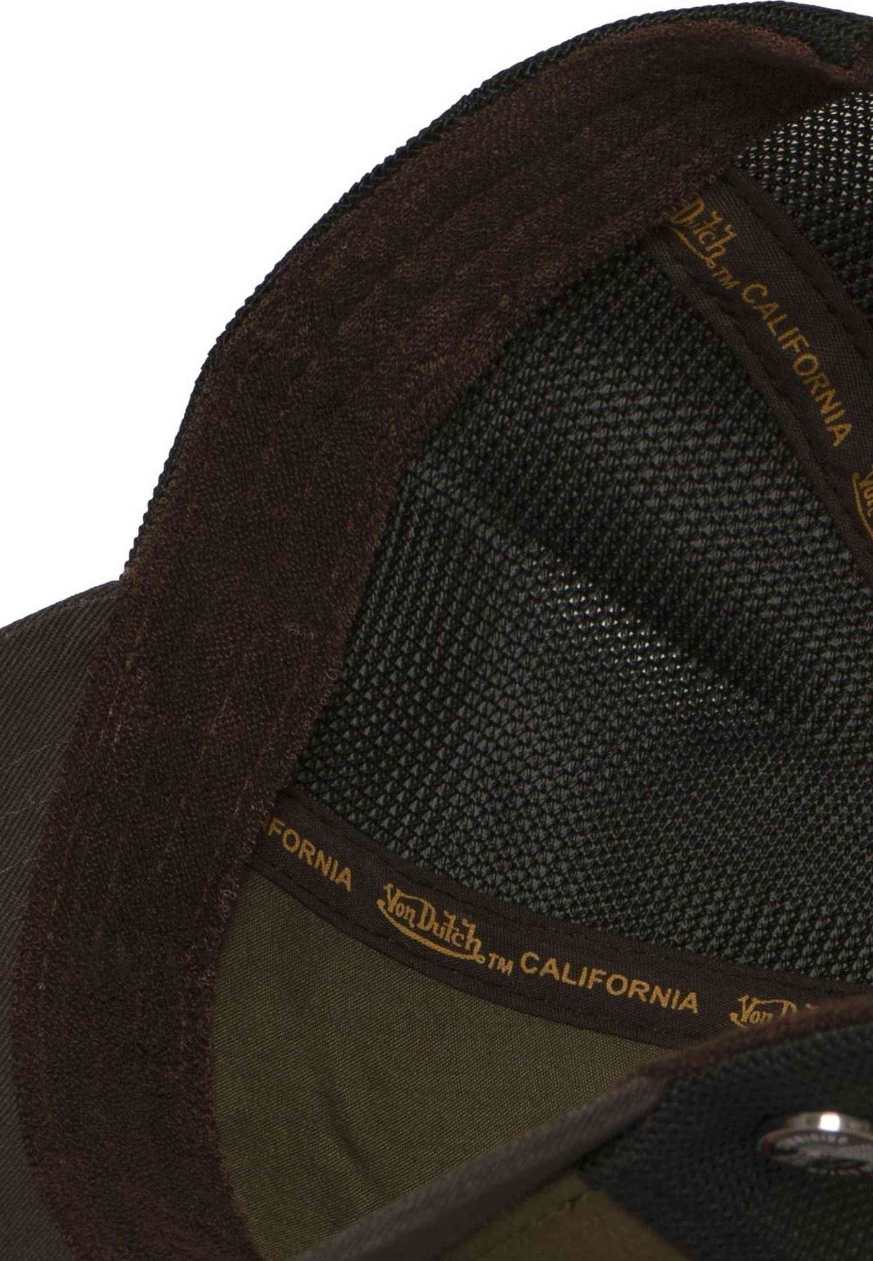 GORRA VON DUTCH VERDE TERRY 20 PATCH YELLOW TRUCKER CAP