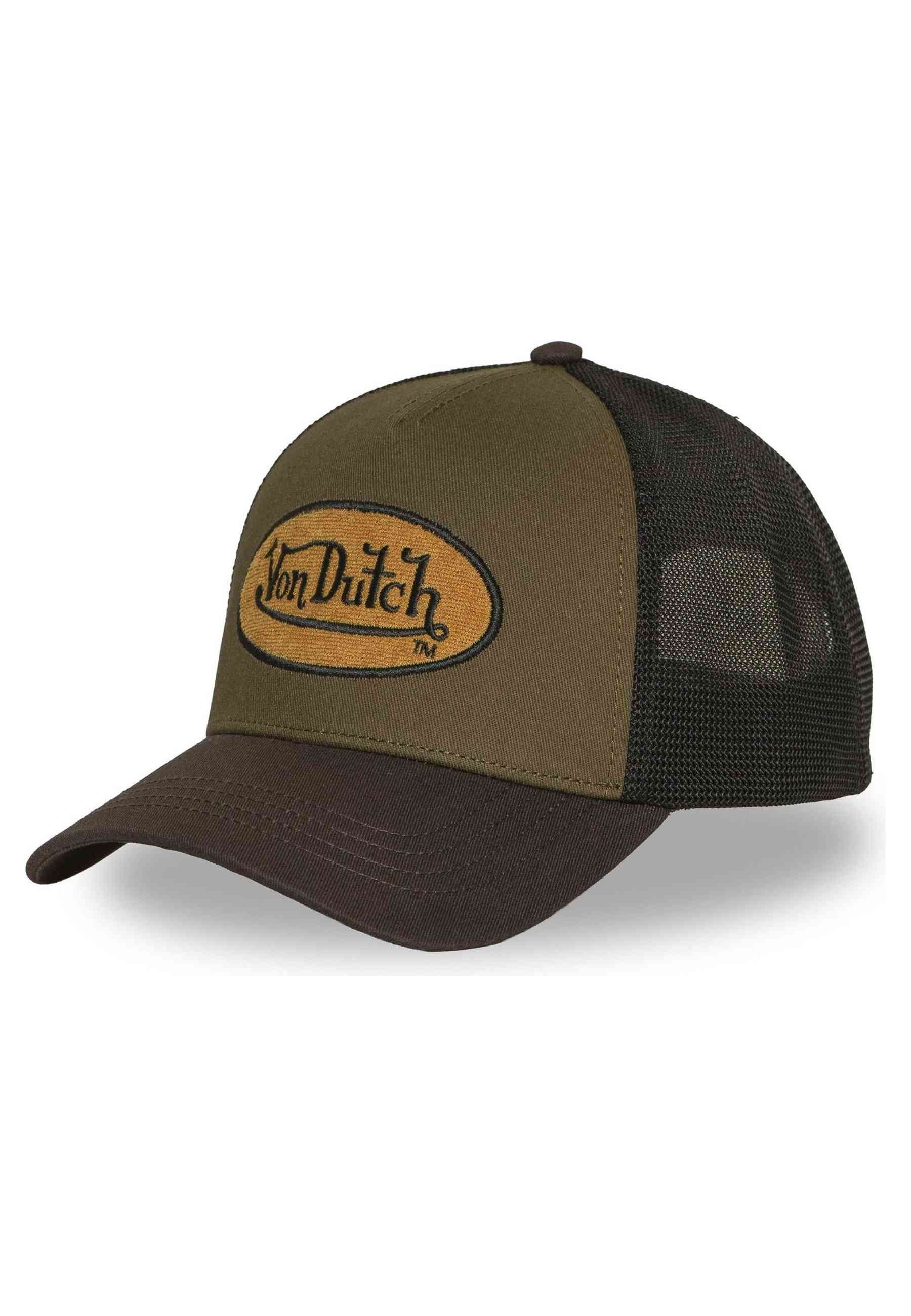 GORRA VON DUTCH VERDE TERRY 20 PATCH YELLOW TRUCKER CAP