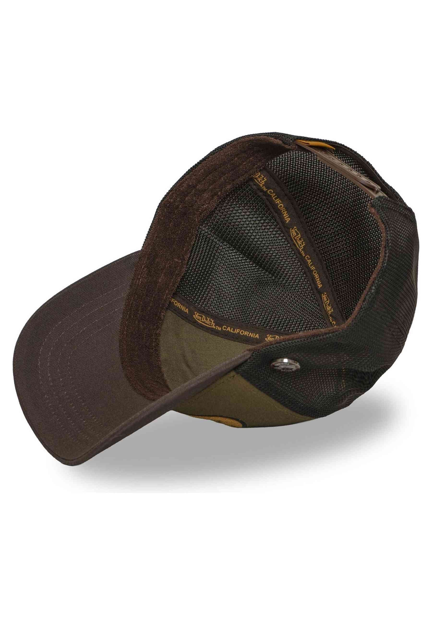 GORRA VON DUTCH VERDE TERRY 20 PATCH YELLOW TRUCKER CAP
