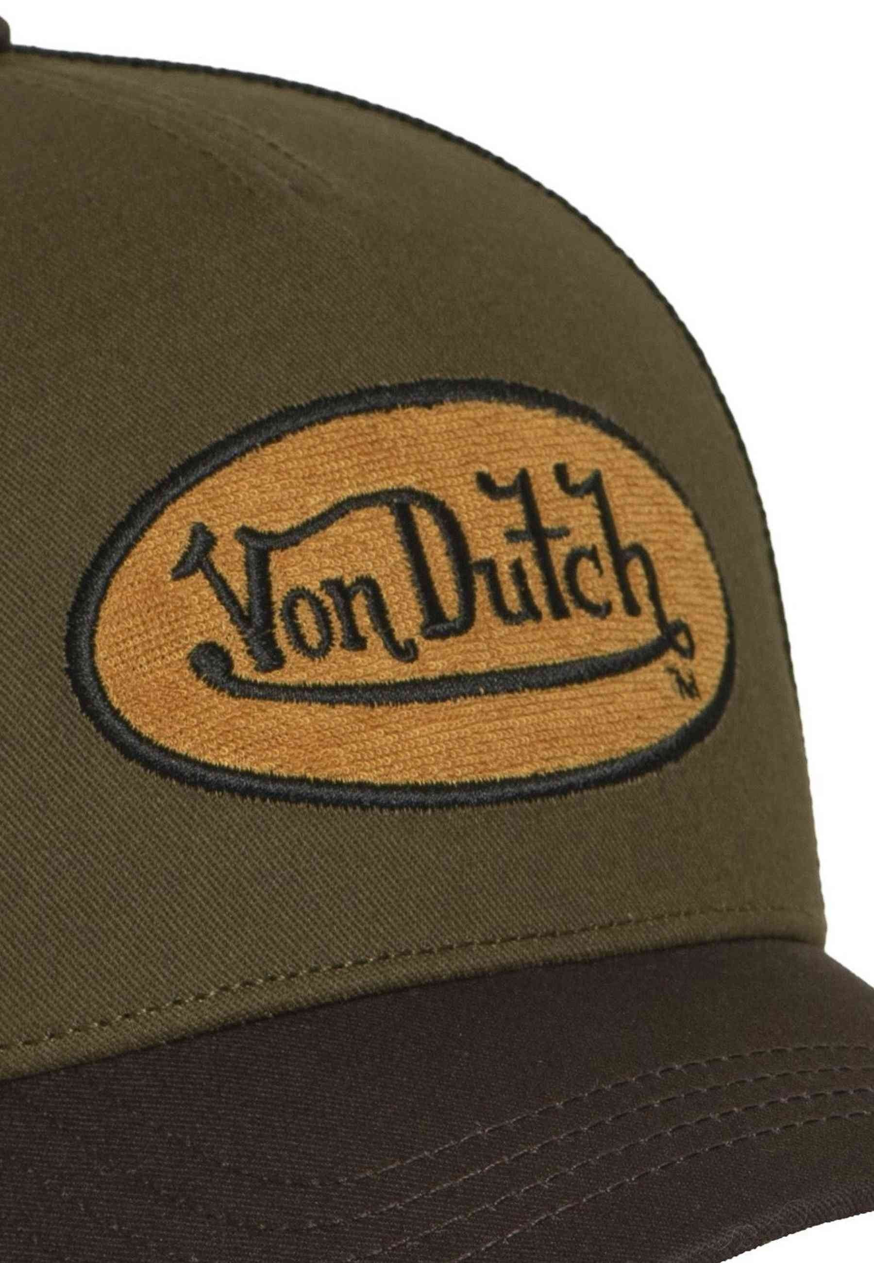 GORRA VON DUTCH VERDE TERRY 20 PATCH YELLOW TRUCKER CAP