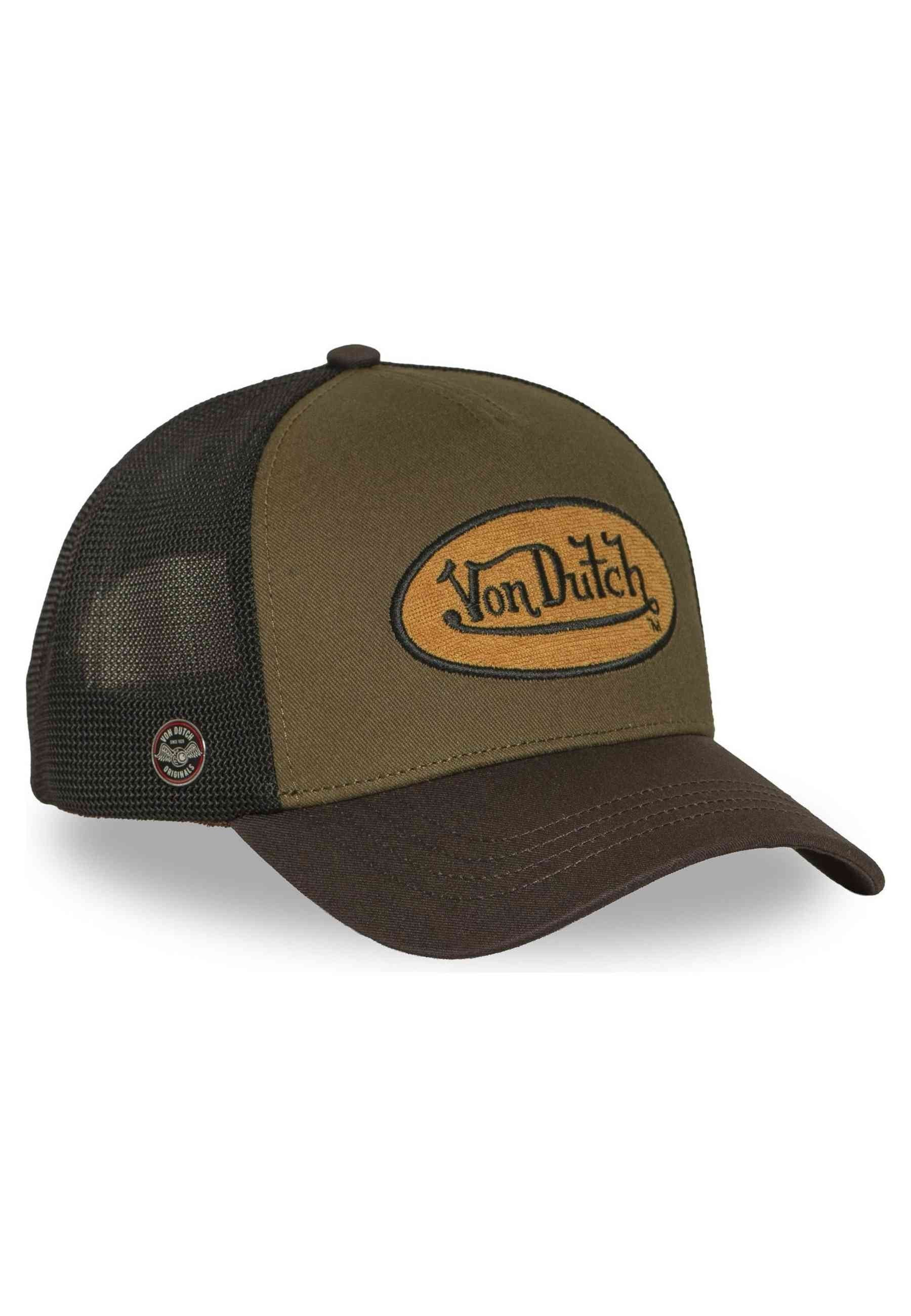 GORRA VON DUTCH VERDE TERRY 20 PATCH YELLOW TRUCKER CAP