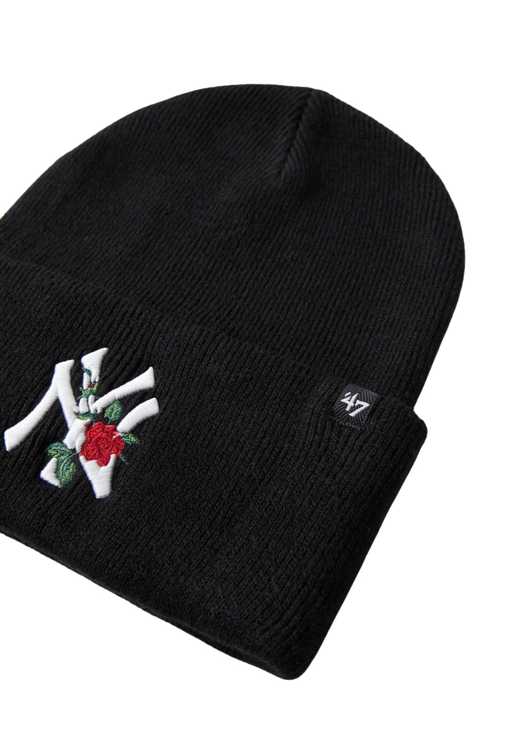 GORRO 47 BRAND NEGRO YANKEES SEASONAL FLOWER KNIT - AREA ZERO
