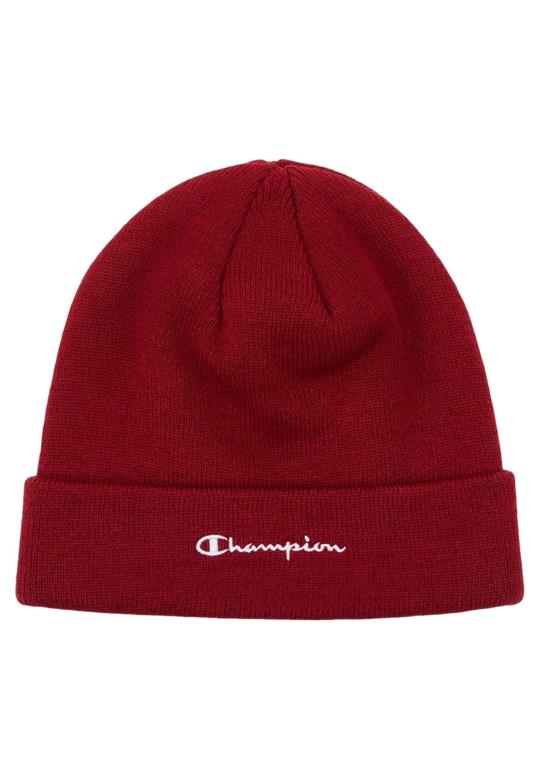 GORRO CHAMPION GRANATE LOGO LETRAS BORDADO FRENTE