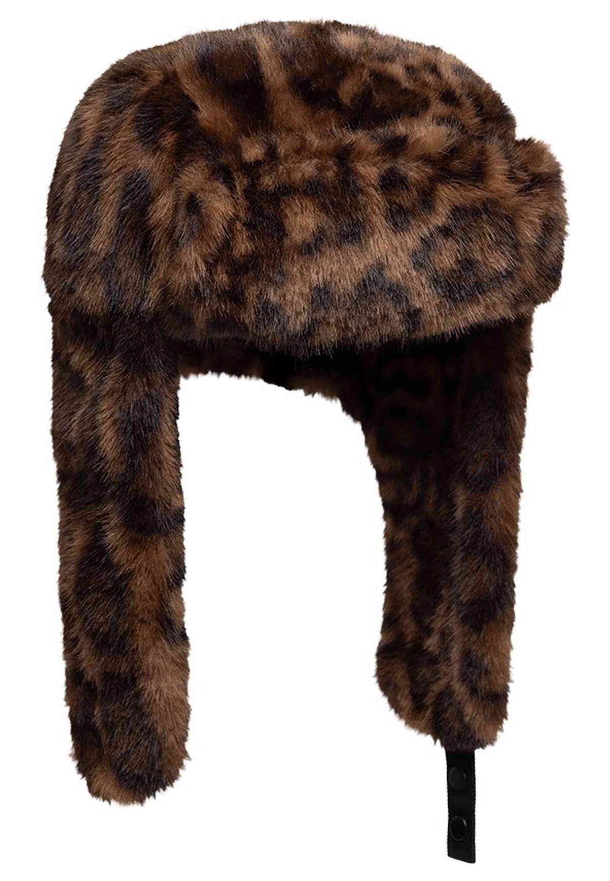GORRO NEW ERA LEOPARD FAUX FUR TRAPPER